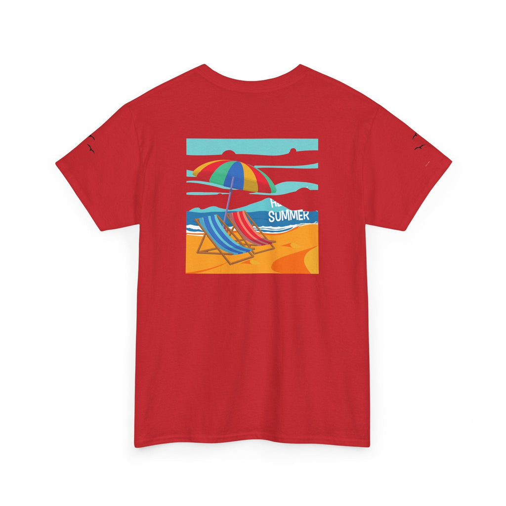Fairfield Beach Unisex Heavy Cotton Tee, Comfortable Casual T-Shirt, Summer Vibe Shirt, Gifts for Beach Lovers, Relaxed Fit Tee - Etna Gift