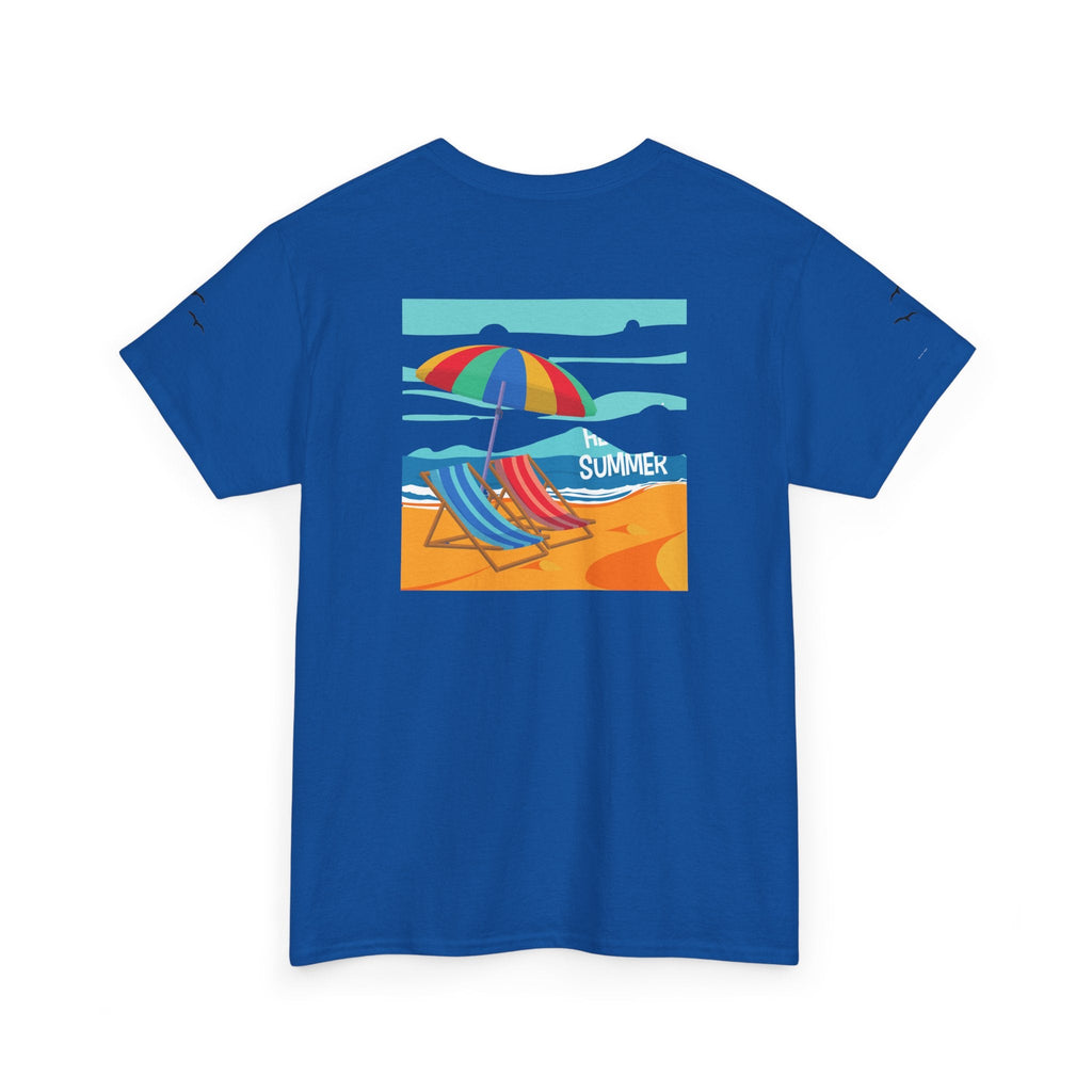 Fairfield Beach Unisex Heavy Cotton Tee, Comfortable Casual T-Shirt, Summer Vibe Shirt, Gifts for Beach Lovers, Relaxed Fit Tee - Etna Gift
