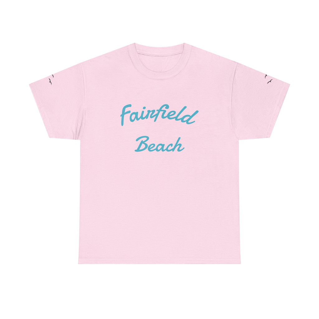 Fairfield Beach Unisex Heavy Cotton Tee, Comfortable Casual T-Shirt, Summer Vibe Shirt, Gifts for Beach Lovers, Relaxed Fit Tee - Etna Gift