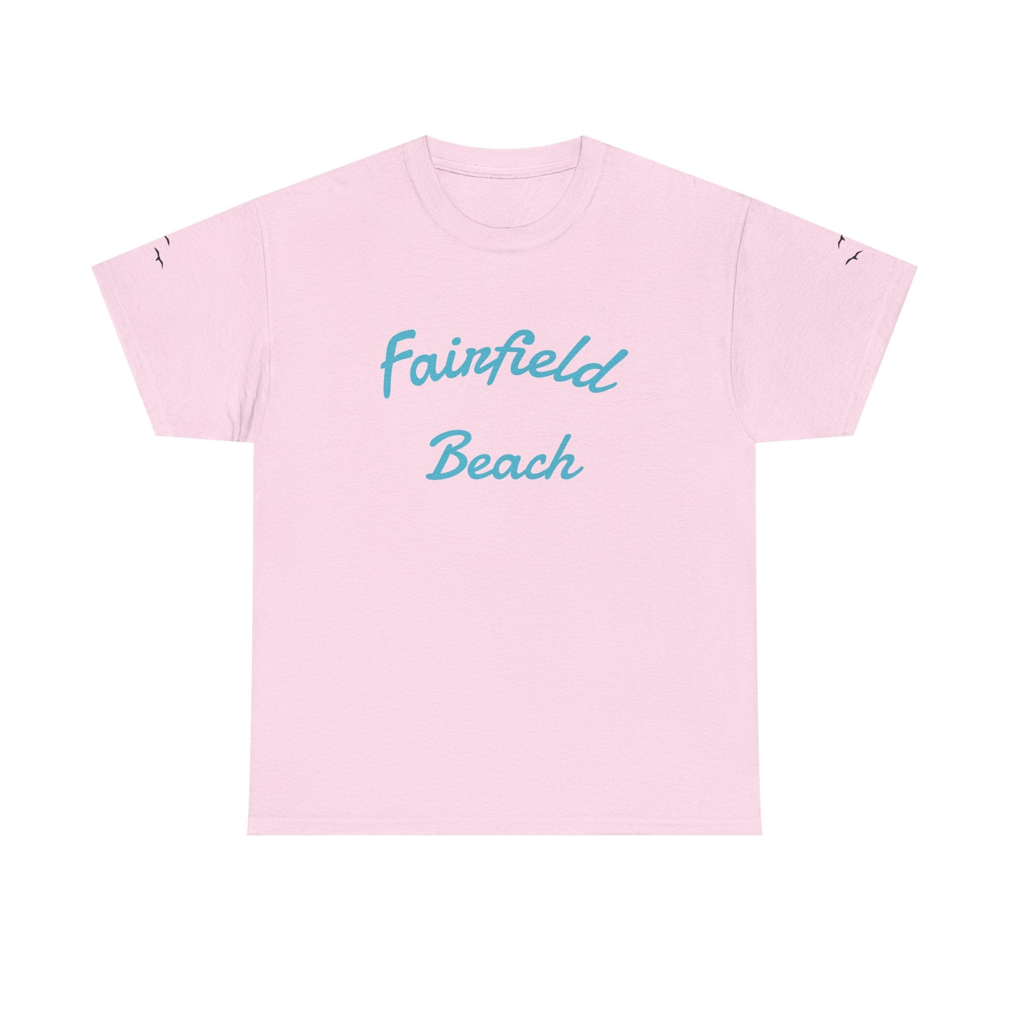 Fairfield Beach Unisex Heavy Cotton Tee, Comfortable Casual T-Shirt, Summer Vibe Shirt, Gifts for Beach Lovers, Relaxed Fit Tee - Etna Gift