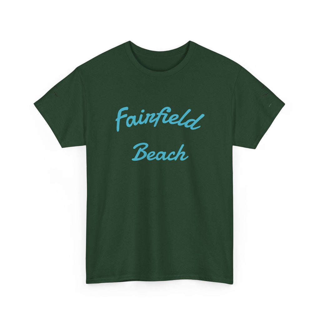 Fairfield Beach Unisex Heavy Cotton Tee, Comfortable Casual T-Shirt, Summer Vibe Shirt, Gifts for Beach Lovers, Relaxed Fit Tee - Etna Gift
