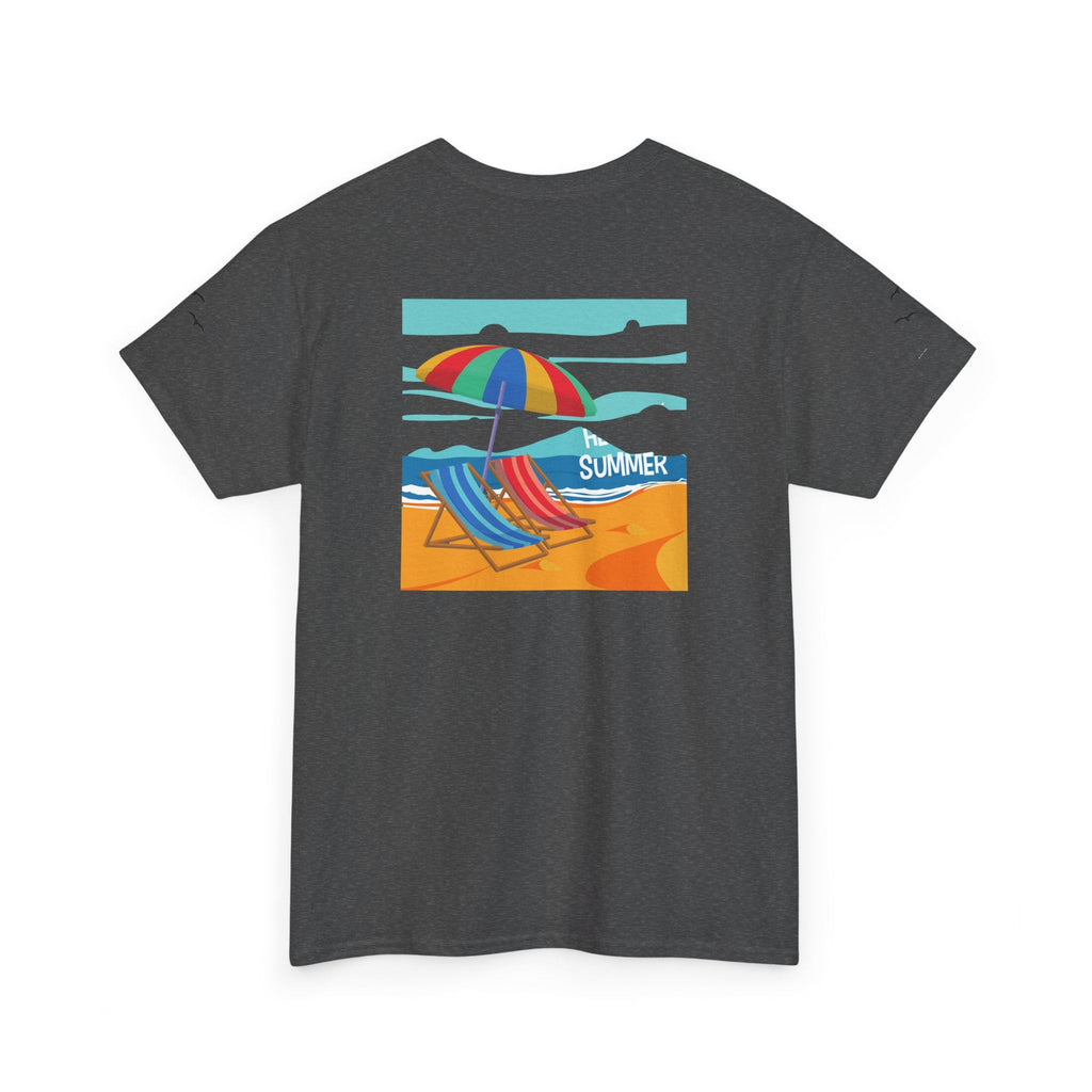 Fairfield Beach Unisex Heavy Cotton Tee, Comfortable Casual T-Shirt, Summer Vibe Shirt, Gifts for Beach Lovers, Relaxed Fit Tee - Etna Gift