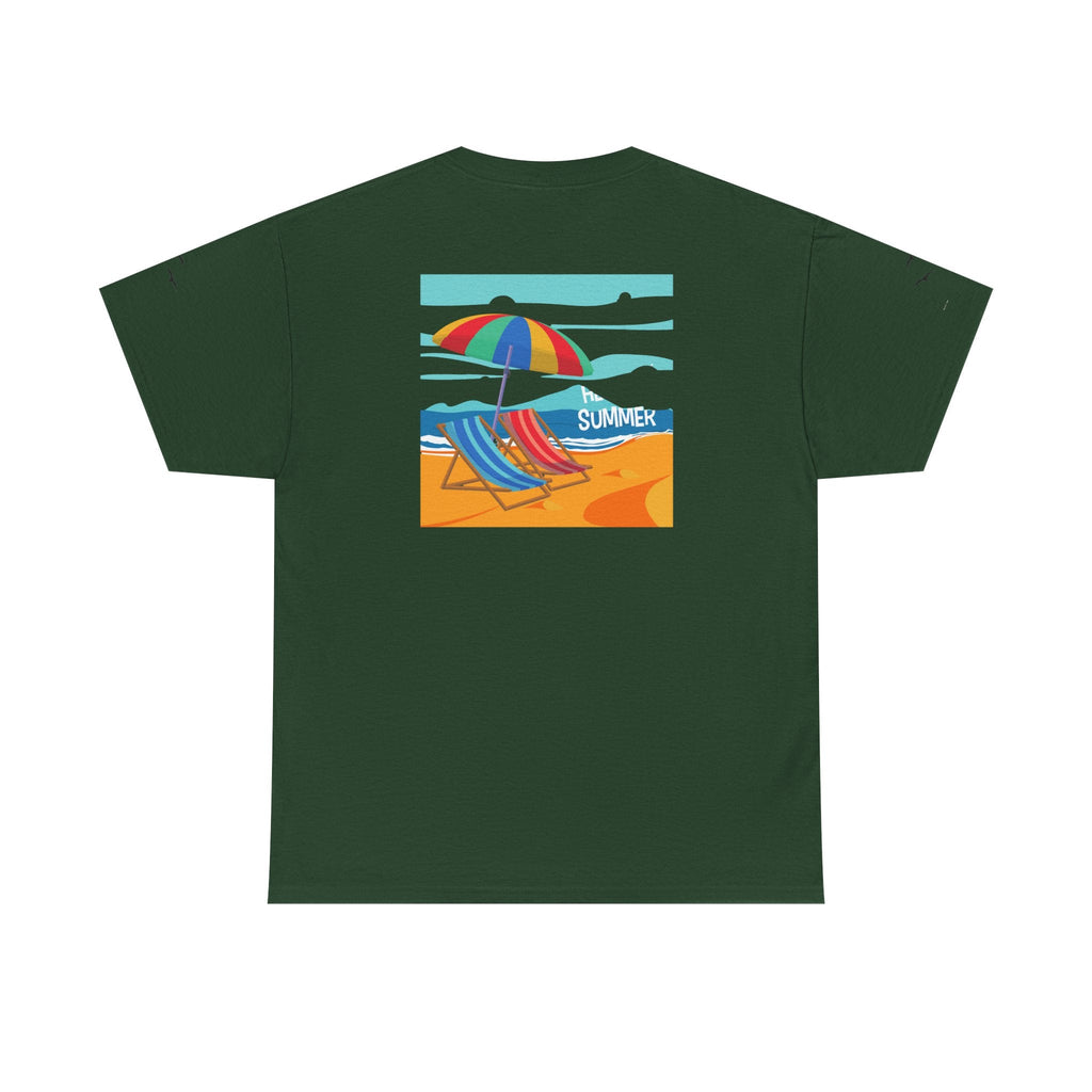 Fairfield Beach Unisex Heavy Cotton Tee, Comfortable Casual T-Shirt, Summer Vibe Shirt, Gifts for Beach Lovers, Relaxed Fit Tee - Etna Gift