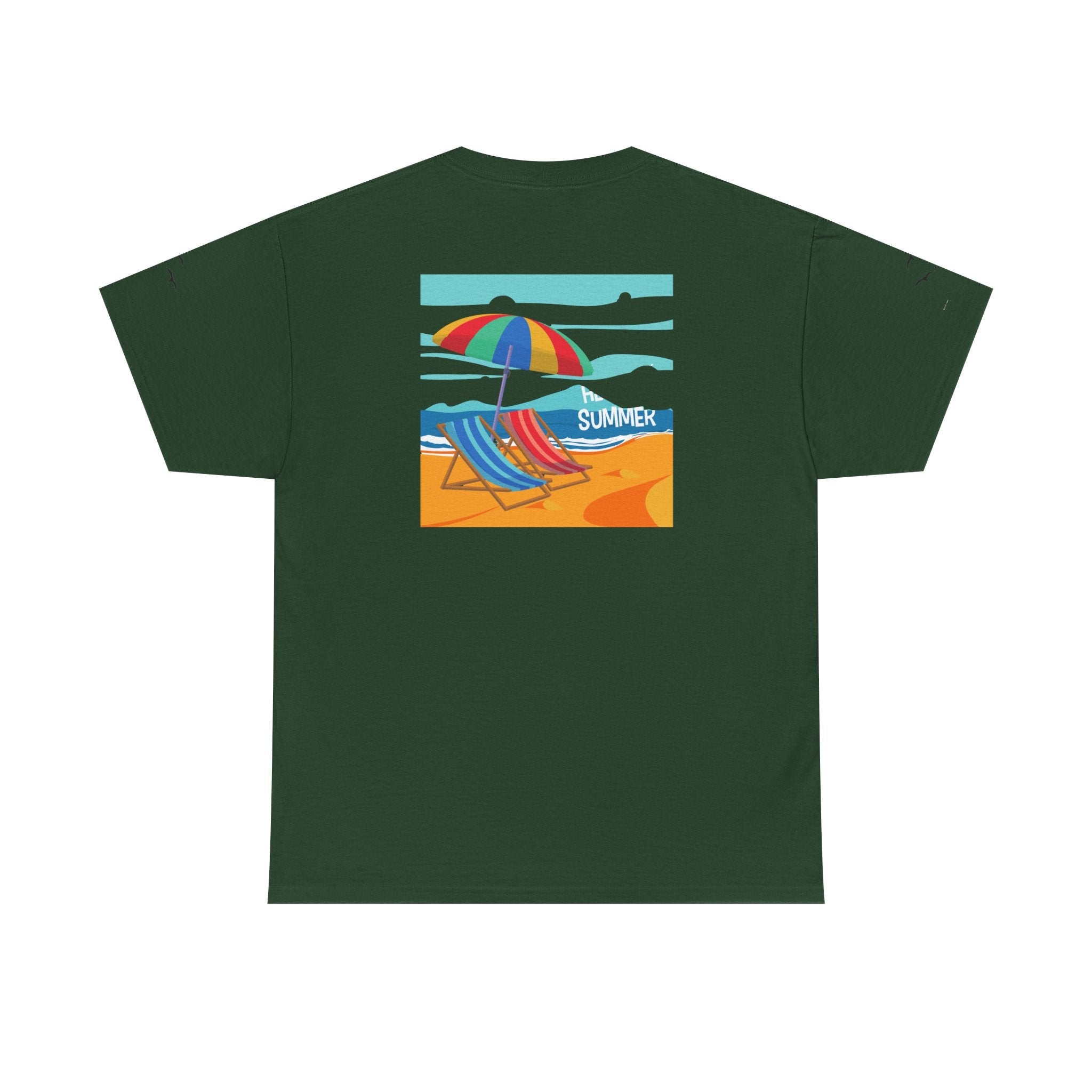 Fairfield Beach Unisex Heavy Cotton Tee, Comfortable Casual T-Shirt, Summer Vibe Shirt, Gifts for Beach Lovers, Relaxed Fit Tee - Etna Gift