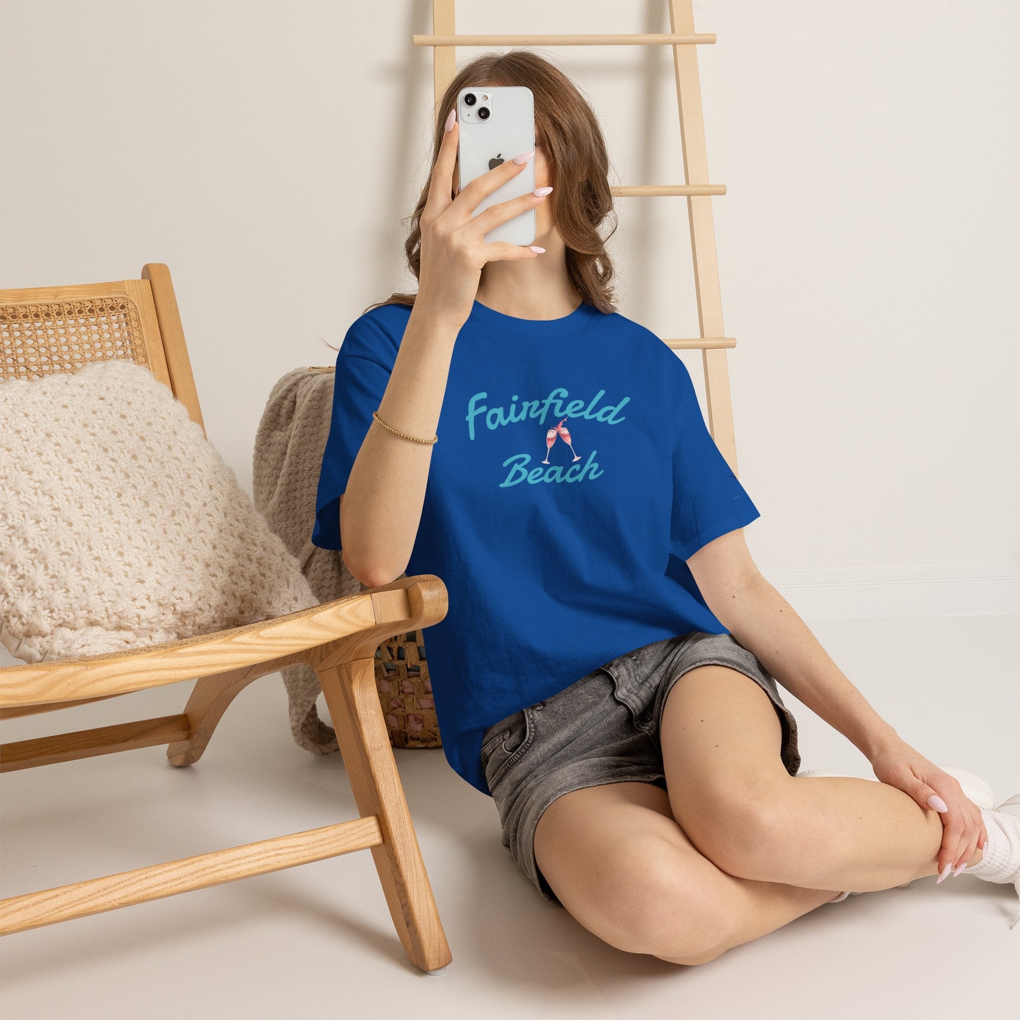 Fairfield Beach Unisex Heavy Cotton Tee, Comfortable Casual T-Shirt, Summer Vibe Shirt, Gifts for Beach Lovers, Relaxed Fit Tee - Etna Gift