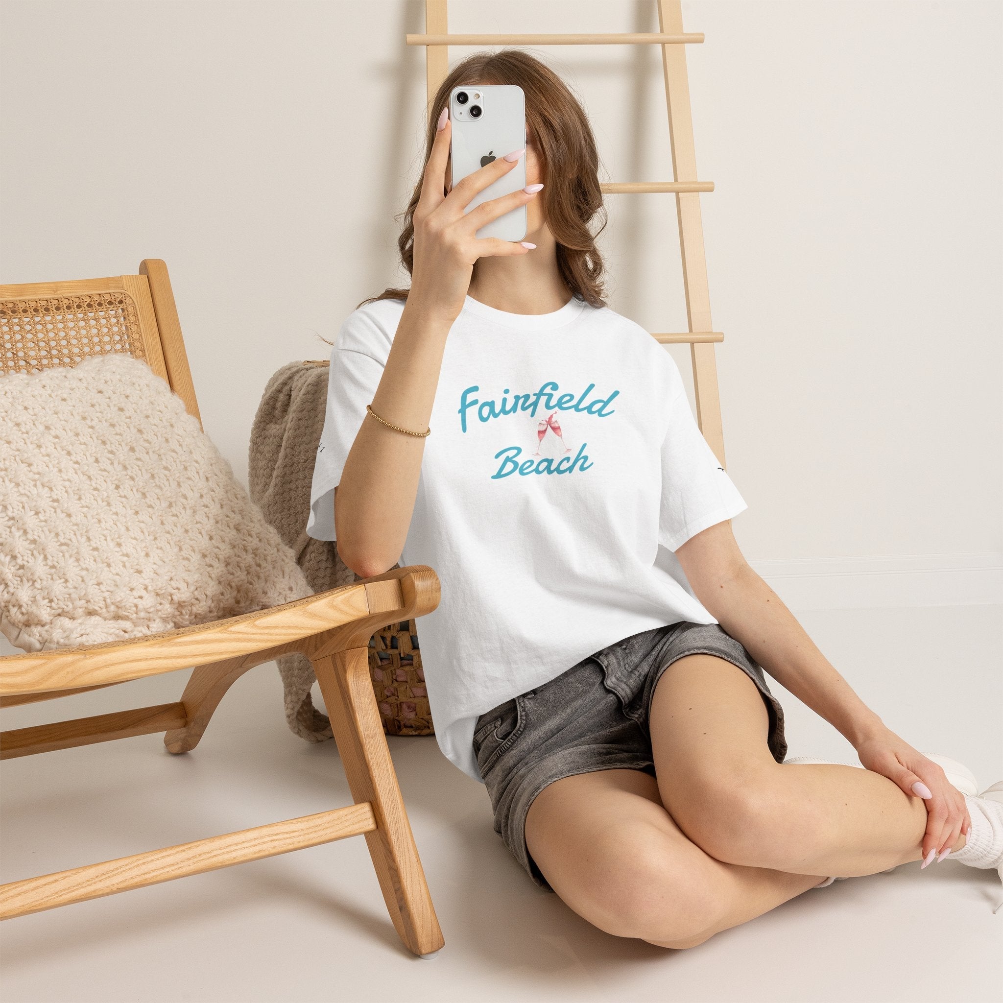 Fairfield Beach Unisex Heavy Cotton Tee, Comfortable Casual T-Shirt, Summer Vibe Shirt, Gifts for Beach Lovers, Relaxed Fit Tee - Etna Gift