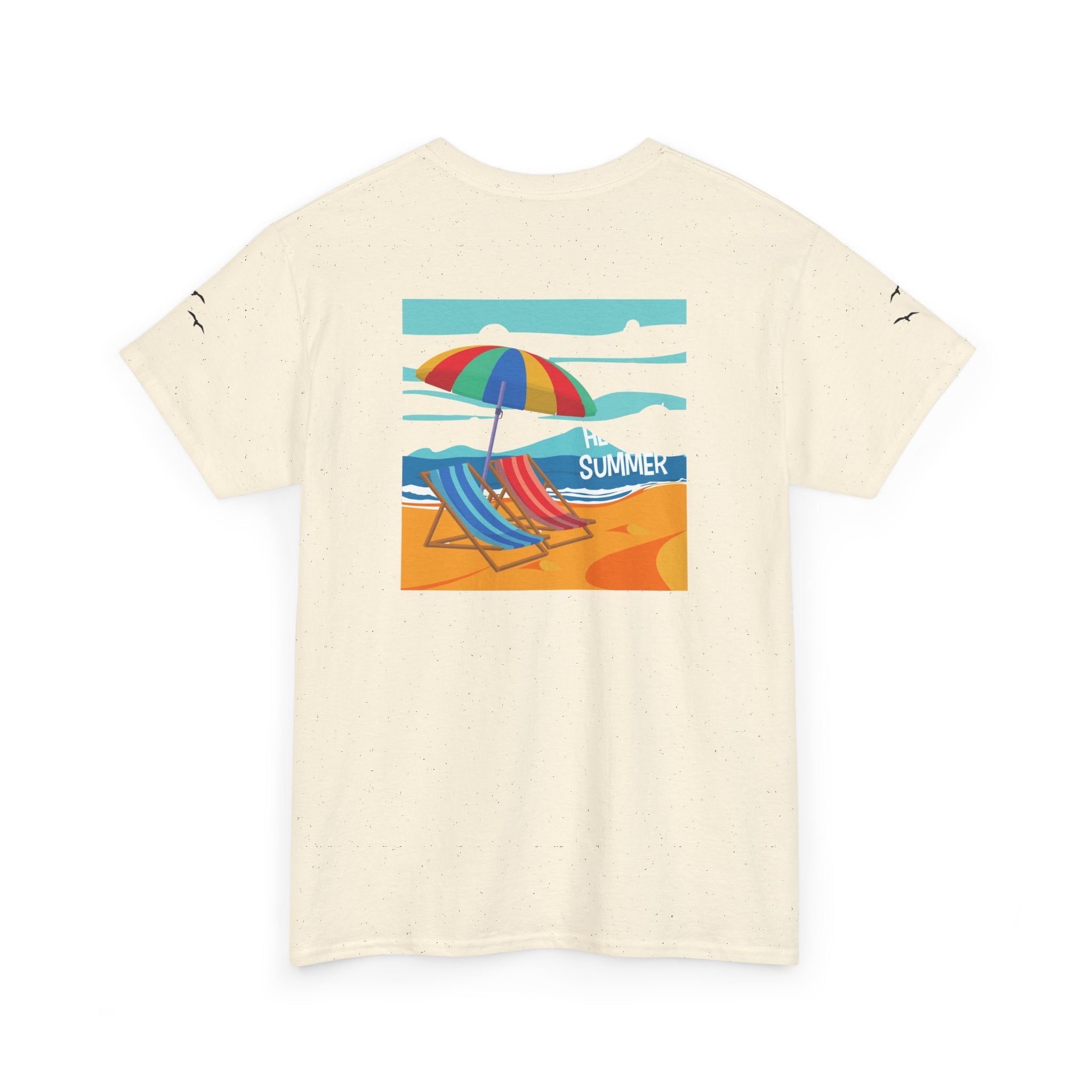 Fairfield Beach Unisex Heavy Cotton Tee, Comfortable Casual T-Shirt, Summer Vibe Shirt, Gifts for Beach Lovers, Relaxed Fit Tee - Etna Gift