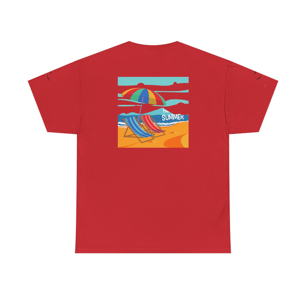 Fairfield Beach Unisex Heavy Cotton Tee, Comfortable Casual T-Shirt, Summer Vibe Shirt, Gifts for Beach Lovers, Relaxed Fit Tee - Etna Gift