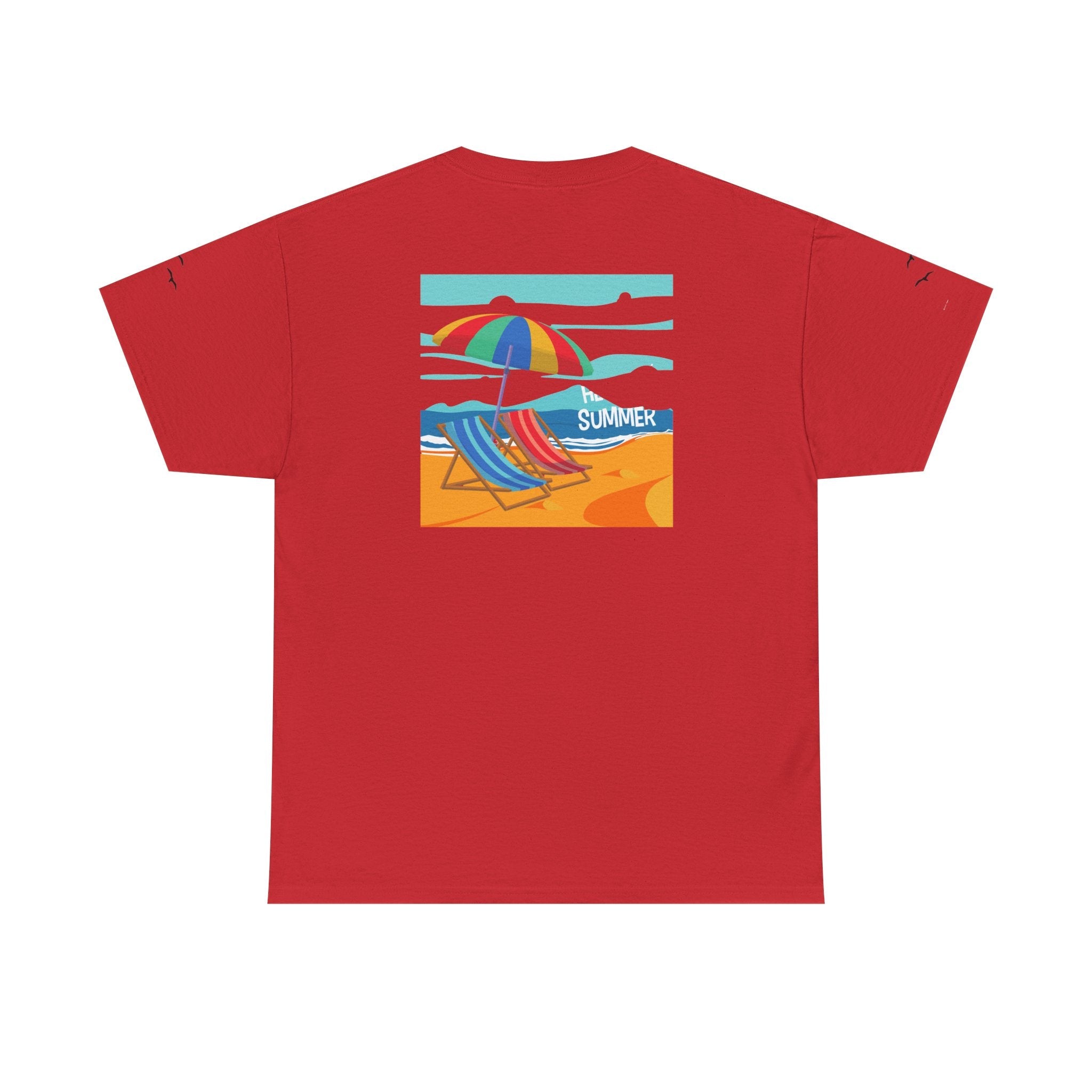 Fairfield Beach Unisex Heavy Cotton Tee, Comfortable Casual T-Shirt, Summer Vibe Shirt, Gifts for Beach Lovers, Relaxed Fit Tee - Etna Gift