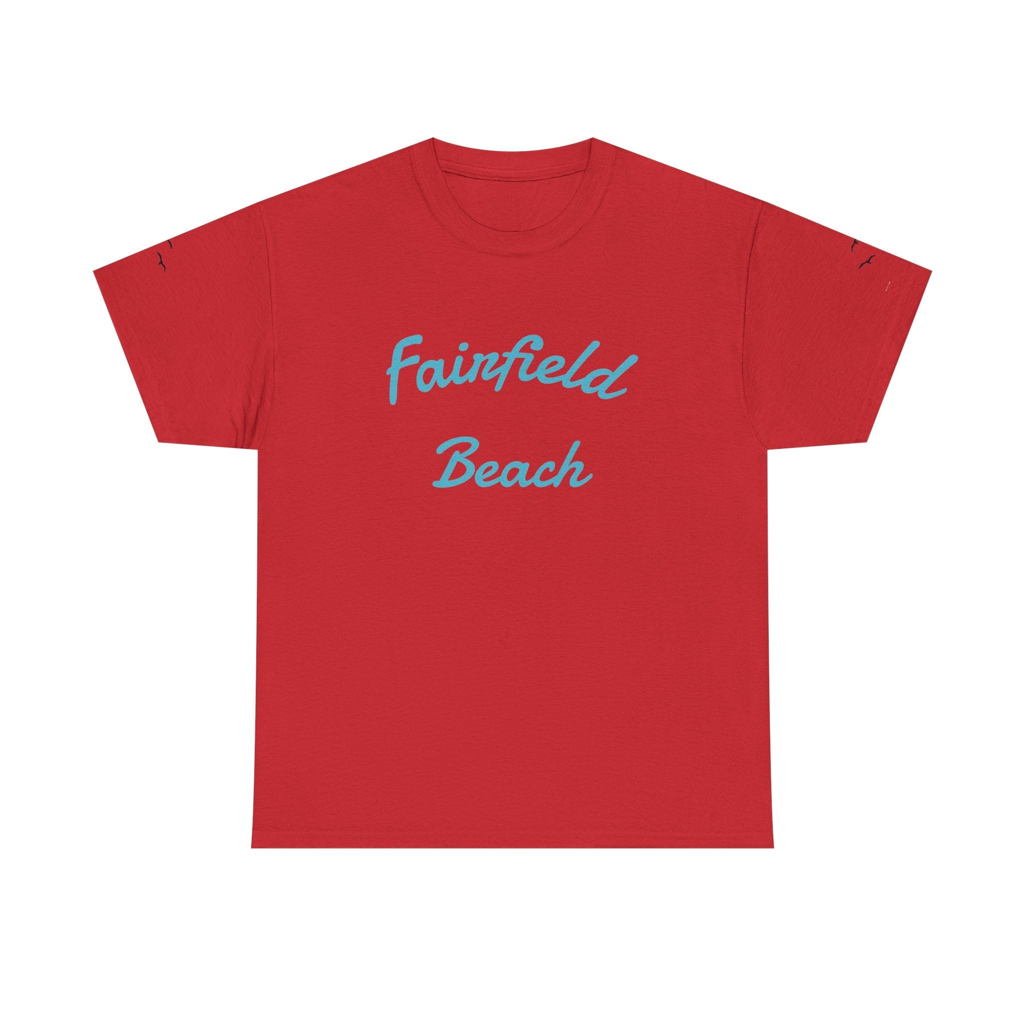 Fairfield Beach Unisex Heavy Cotton Tee, Comfortable Casual T-Shirt, Summer Vibe Shirt, Gifts for Beach Lovers, Relaxed Fit Tee - Etna Gift