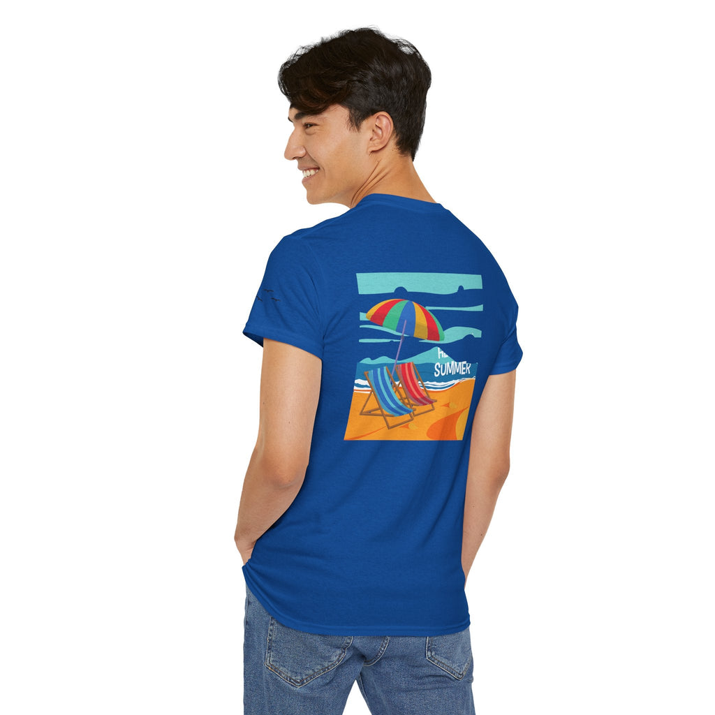 Fairfield Beach Unisex Heavy Cotton Tee, Comfortable Casual T-Shirt, Summer Vibe Shirt, Gifts for Beach Lovers, Relaxed Fit Tee - Etna Gift