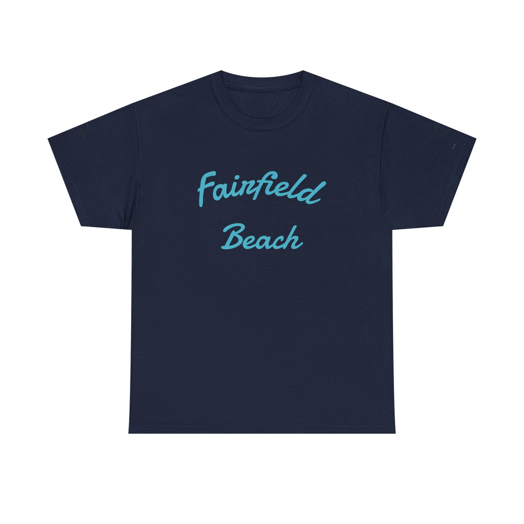 Fairfield Beach Unisex Heavy Cotton Tee, Comfortable Casual T-Shirt, Summer Vibe Shirt, Gifts for Beach Lovers, Relaxed Fit Tee - Etna Gift