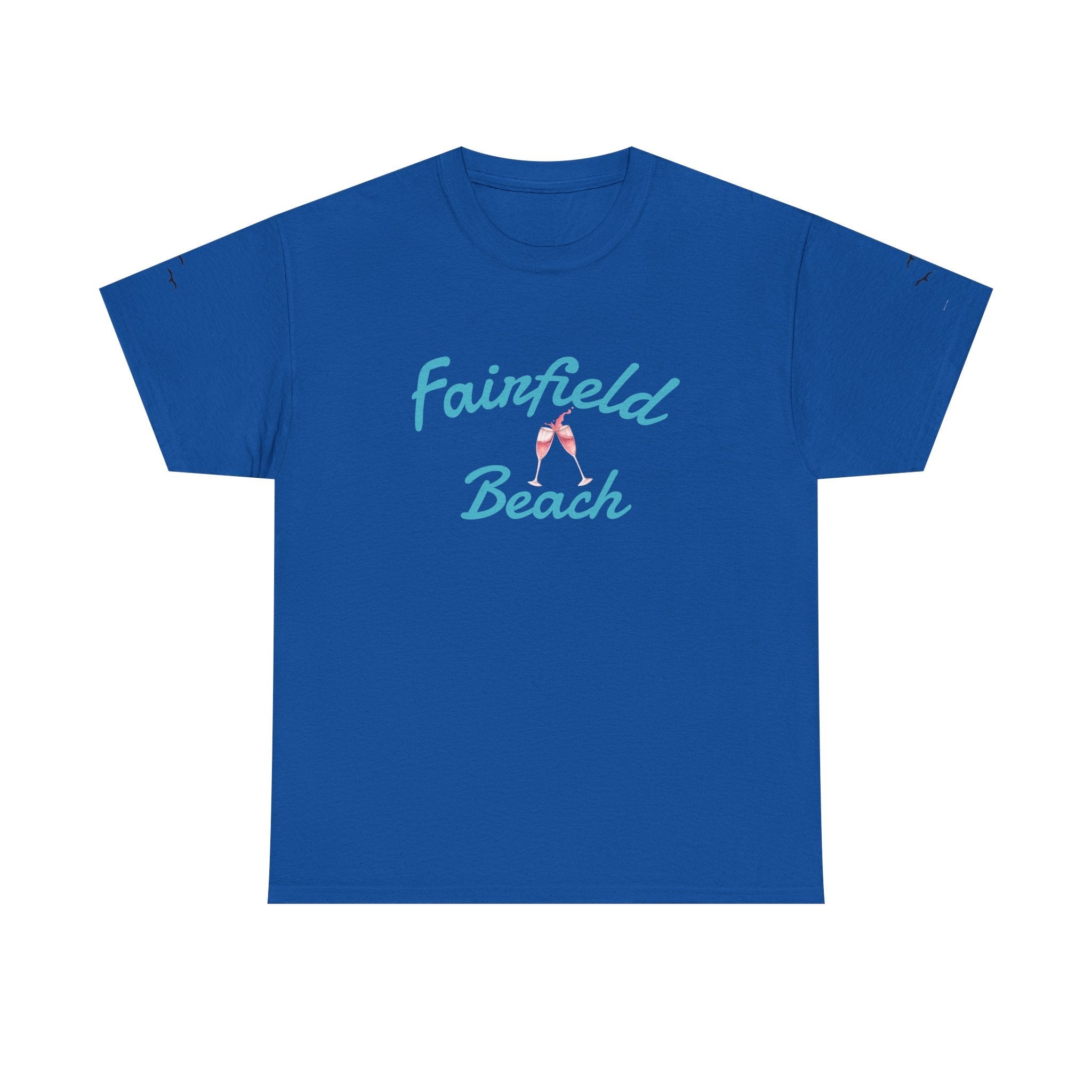 Fairfield Beach Unisex Heavy Cotton Tee, Comfortable Casual T-Shirt, Summer Vibe Shirt, Gifts for Beach Lovers, Relaxed Fit Tee - Etna Gift