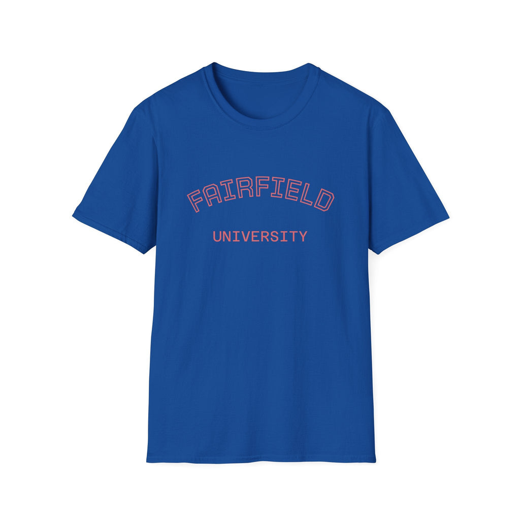 Fairfield University Whale Tee - Unisex Softstyle T-Shirt for Students, Casual Wear, Gift, Graduation, College Apparel - Etna Gift