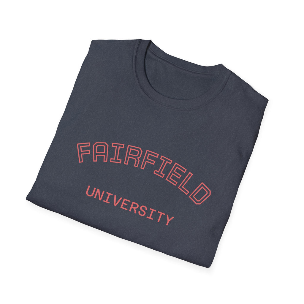 Fairfield University Whale Tee - Unisex Softstyle T-Shirt for Students, Casual Wear, Gift, Graduation, College Apparel - Etna Gift