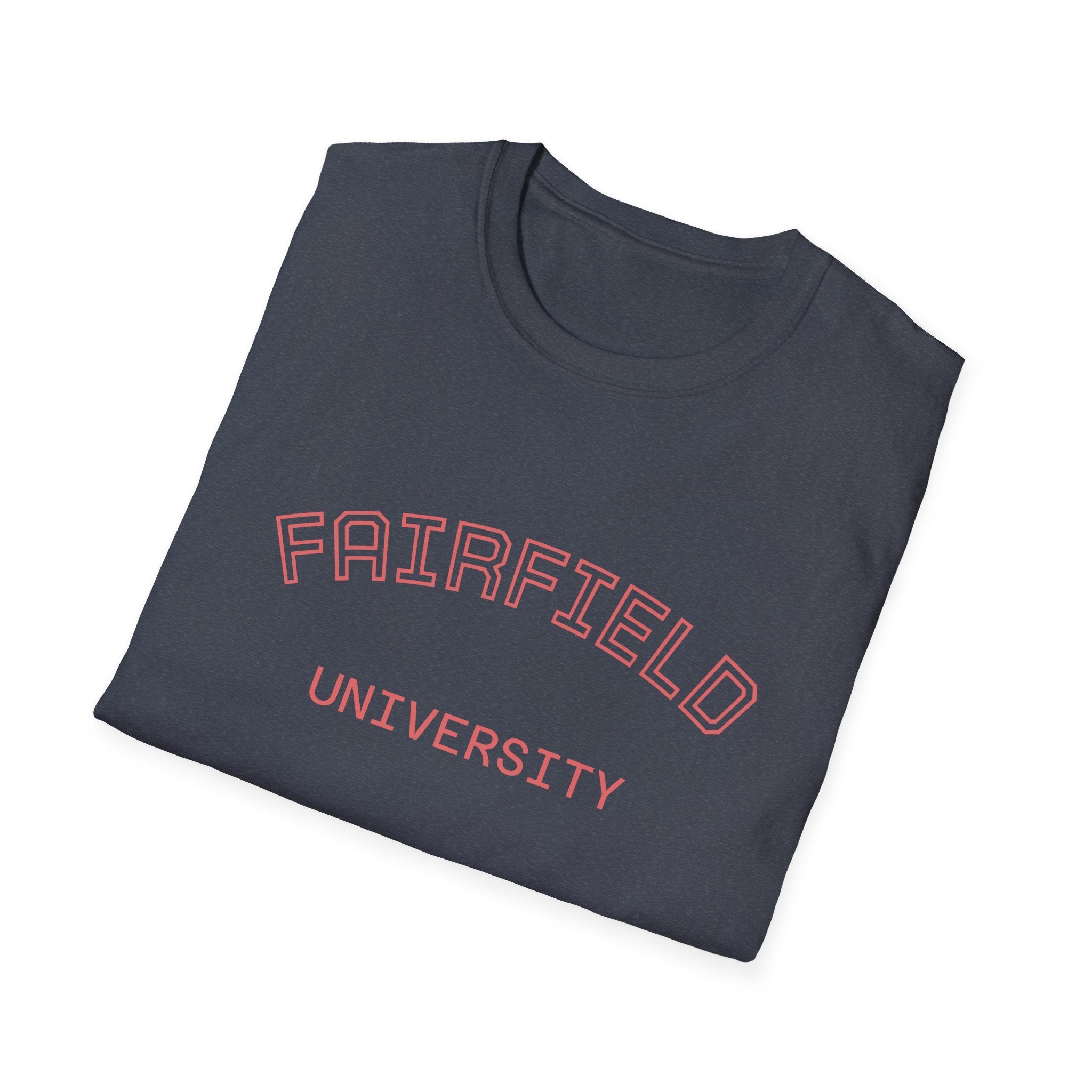 Fairfield University Whale Tee - Unisex Softstyle T-Shirt for Students, Casual Wear, Gift, Graduation, College Apparel - Etna Gift