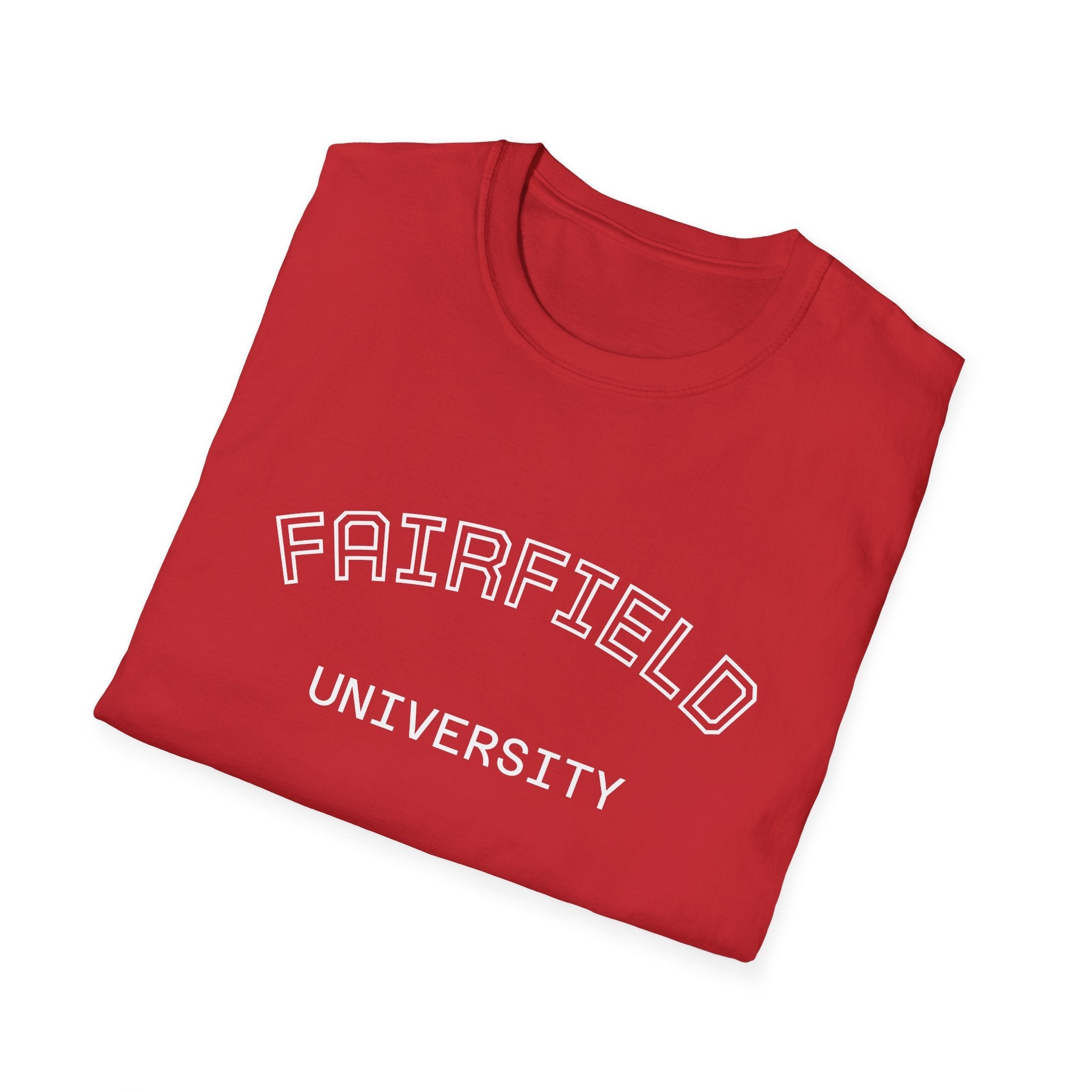 Fairfield University Whale Tee - Unisex Softstyle T-Shirt for Students, Casual Wear, Gift, Graduation, College Apparel - Etna Gift