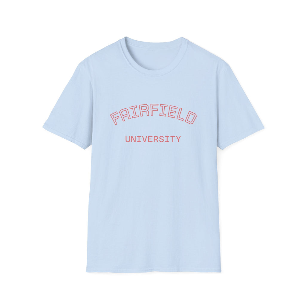 Fairfield University Whale Tee - Unisex Softstyle T-Shirt for Students, Casual Wear, Gift, Graduation, College Apparel - Etna Gift