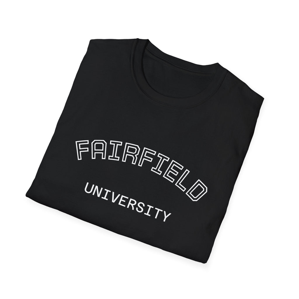 Fairfield University Whale Tee - Unisex Softstyle T-Shirt for Students, Casual Wear, Gift, Graduation, College Apparel - Etna Gift