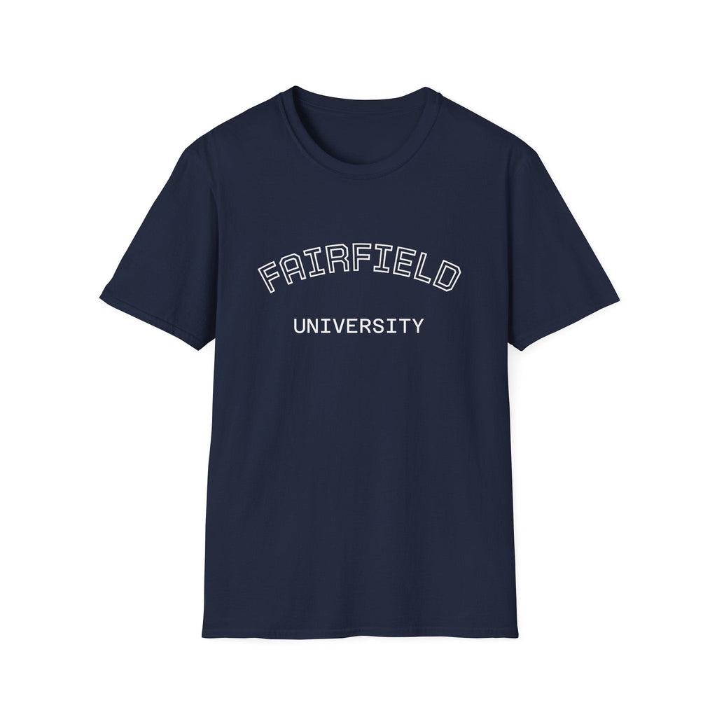 Fairfield University Whale Tee - Unisex Softstyle T-Shirt for Students, Casual Wear, Gift, Graduation, College Apparel - Etna Gift