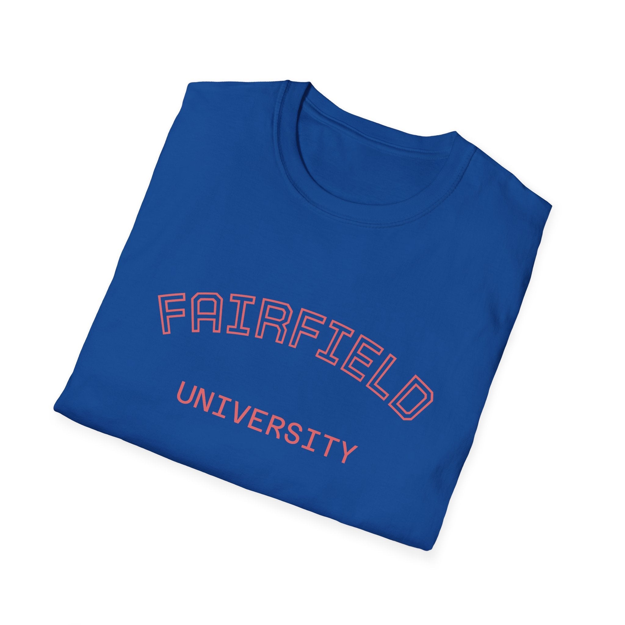 Fairfield University Whale Tee - Unisex Softstyle T-Shirt for Students, Casual Wear, Gift, Graduation, College Apparel - Etna Gift
