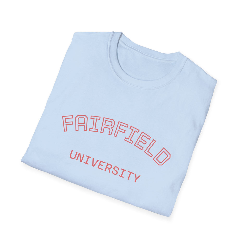 Fairfield University Whale Tee - Unisex Softstyle T-Shirt for Students, Casual Wear, Gift, Graduation, College Apparel - Etna Gift