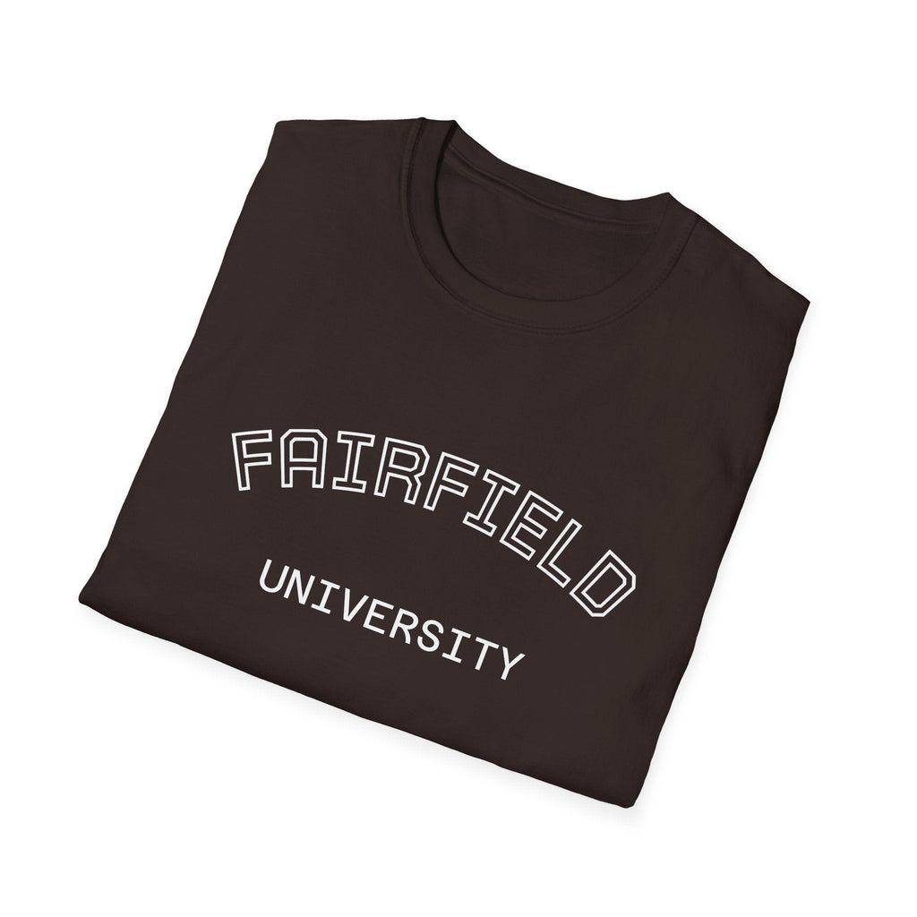 Fairfield University Whale Tee - Unisex Softstyle T-Shirt for Students, Casual Wear, Gift, Graduation, College Apparel - Etna Gift