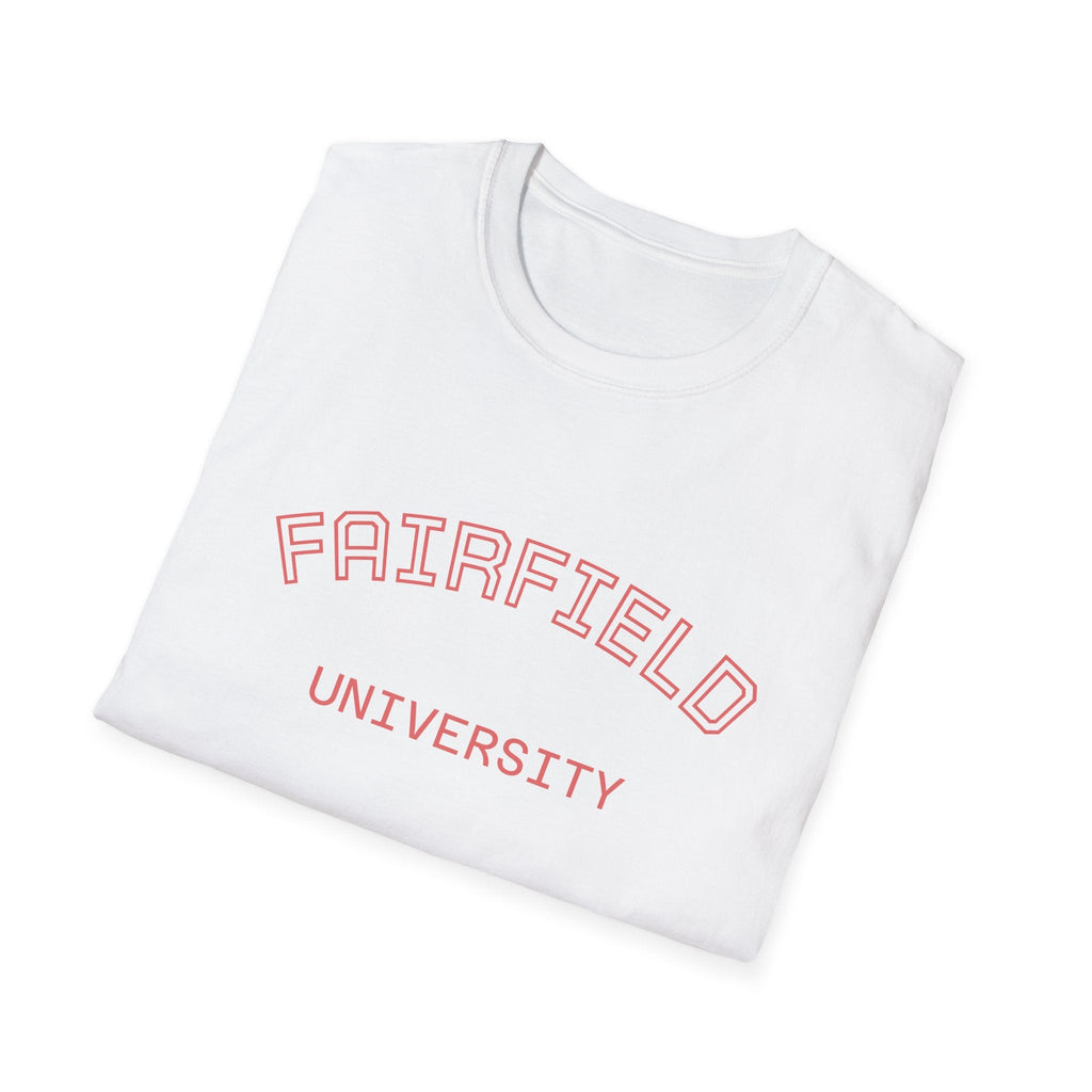 Fairfield University Whale Tee - Unisex Softstyle T-Shirt for Students, Casual Wear, Gift, Graduation, College Apparel - Etna Gift