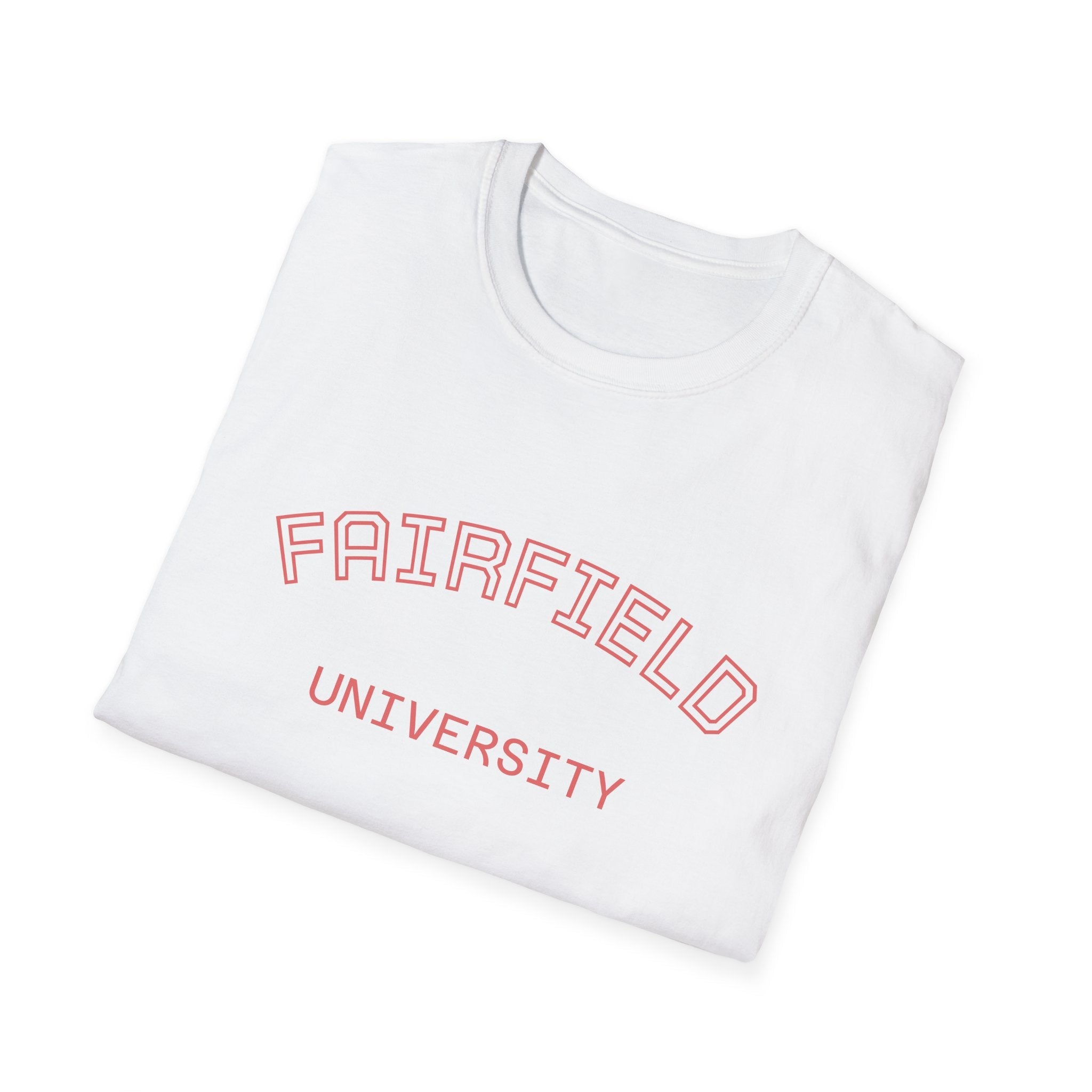 Fairfield University Whale Tee - Unisex Softstyle T-Shirt for Students, Casual Wear, Gift, Graduation, College Apparel - Etna Gift