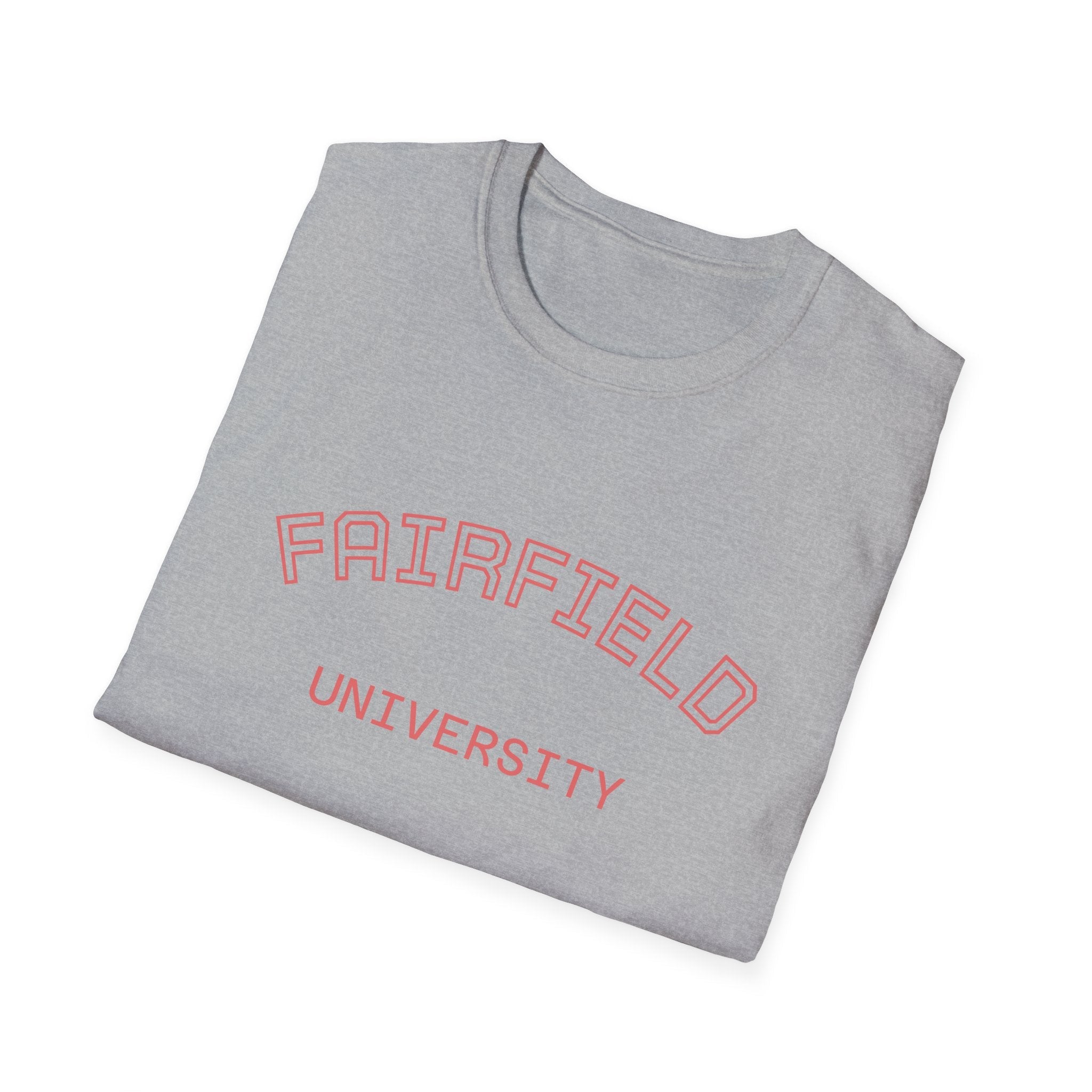Fairfield University Whale Tee - Unisex Softstyle T-Shirt for Students, Casual Wear, Gift, Graduation, College Apparel - Etna Gift