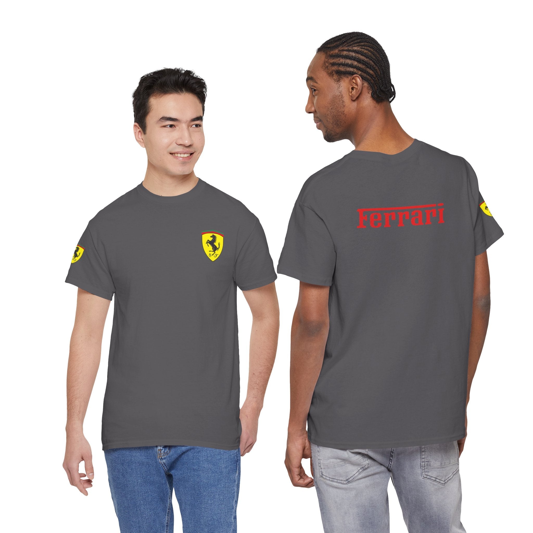Ferrari Graphic Tee — Classic Racing Logo T-Shirt - Etna Gift