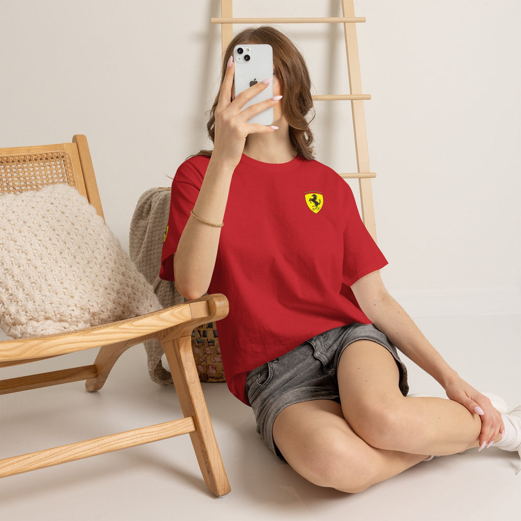 Ferrari Graphic Tee — Classic Racing Logo T-Shirt - Etna Gift