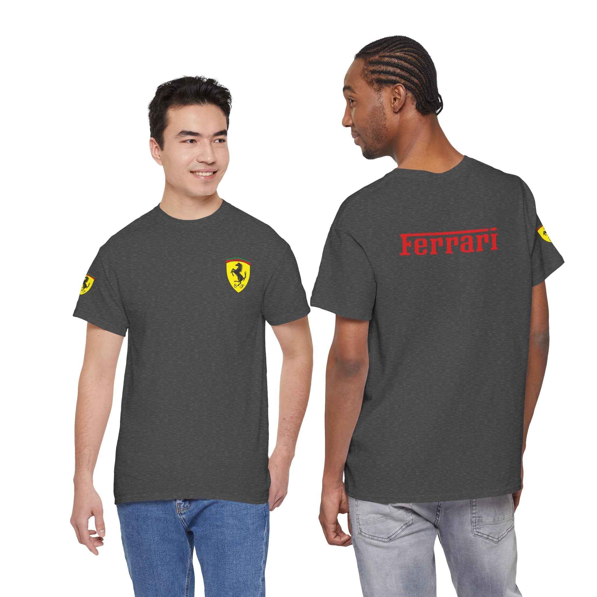 Ferrari Graphic Tee — Classic Racing Logo T-Shirt - Etna Gift
