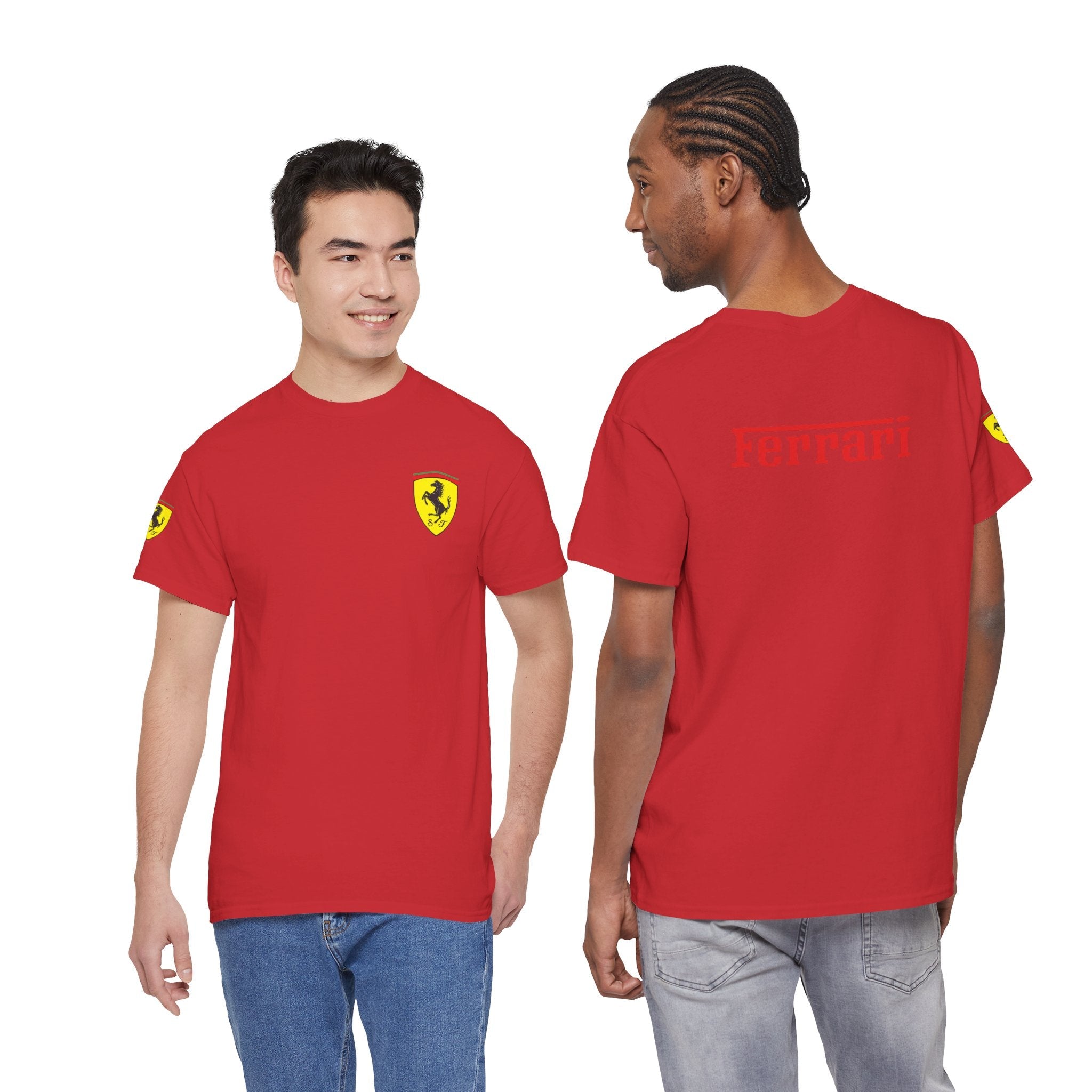 Ferrari Graphic Tee — Classic Racing Logo T-Shirt - Etna Gift