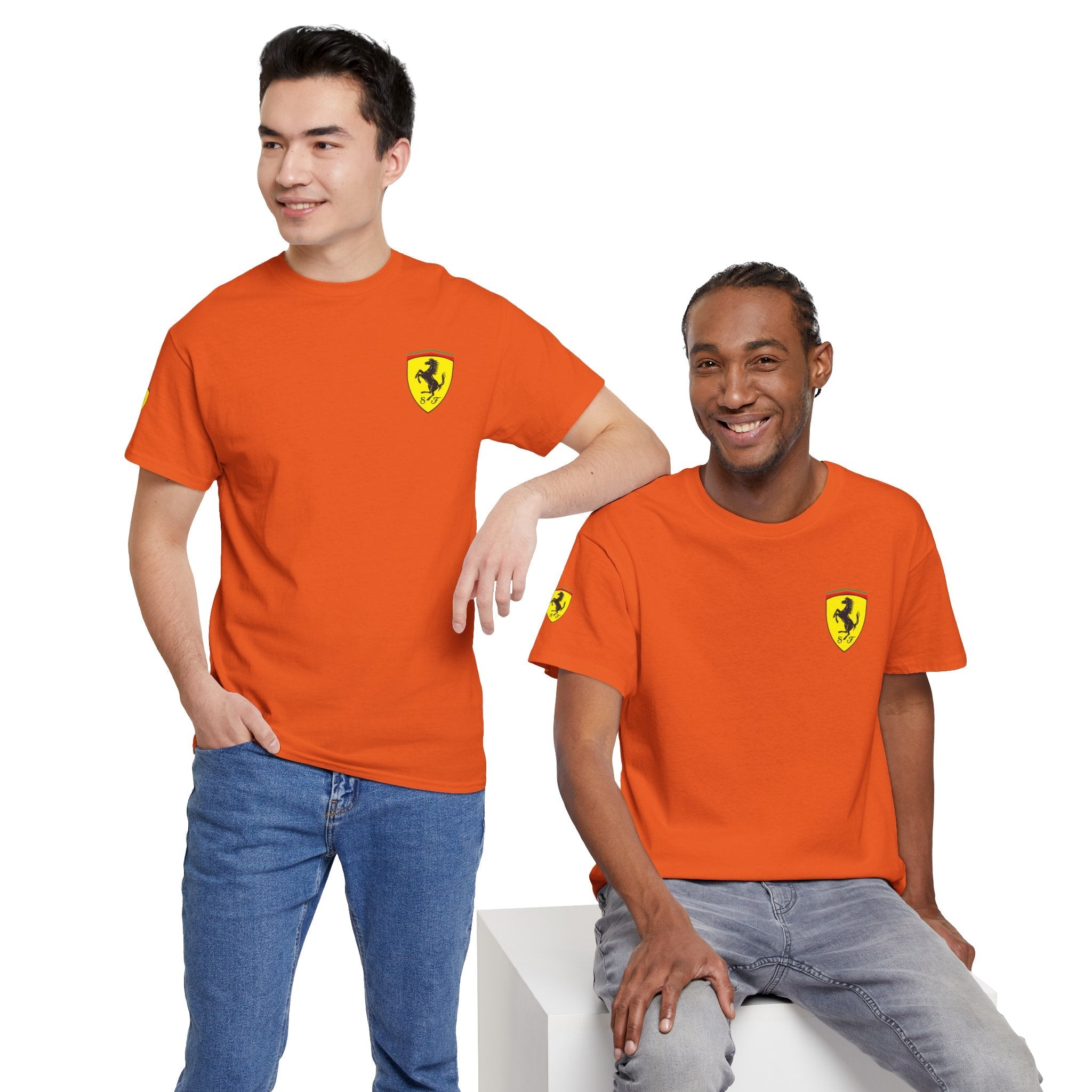 Ferrari Graphic Tee — Classic Racing Logo T-Shirt - Etna Gift