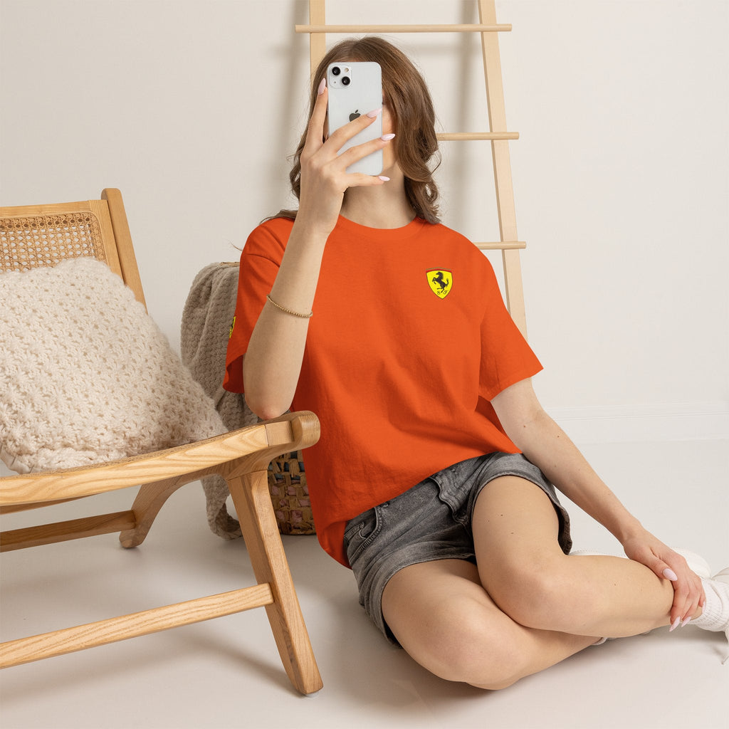 Ferrari Graphic Tee — Classic Racing Logo T-Shirt - Etna Gift