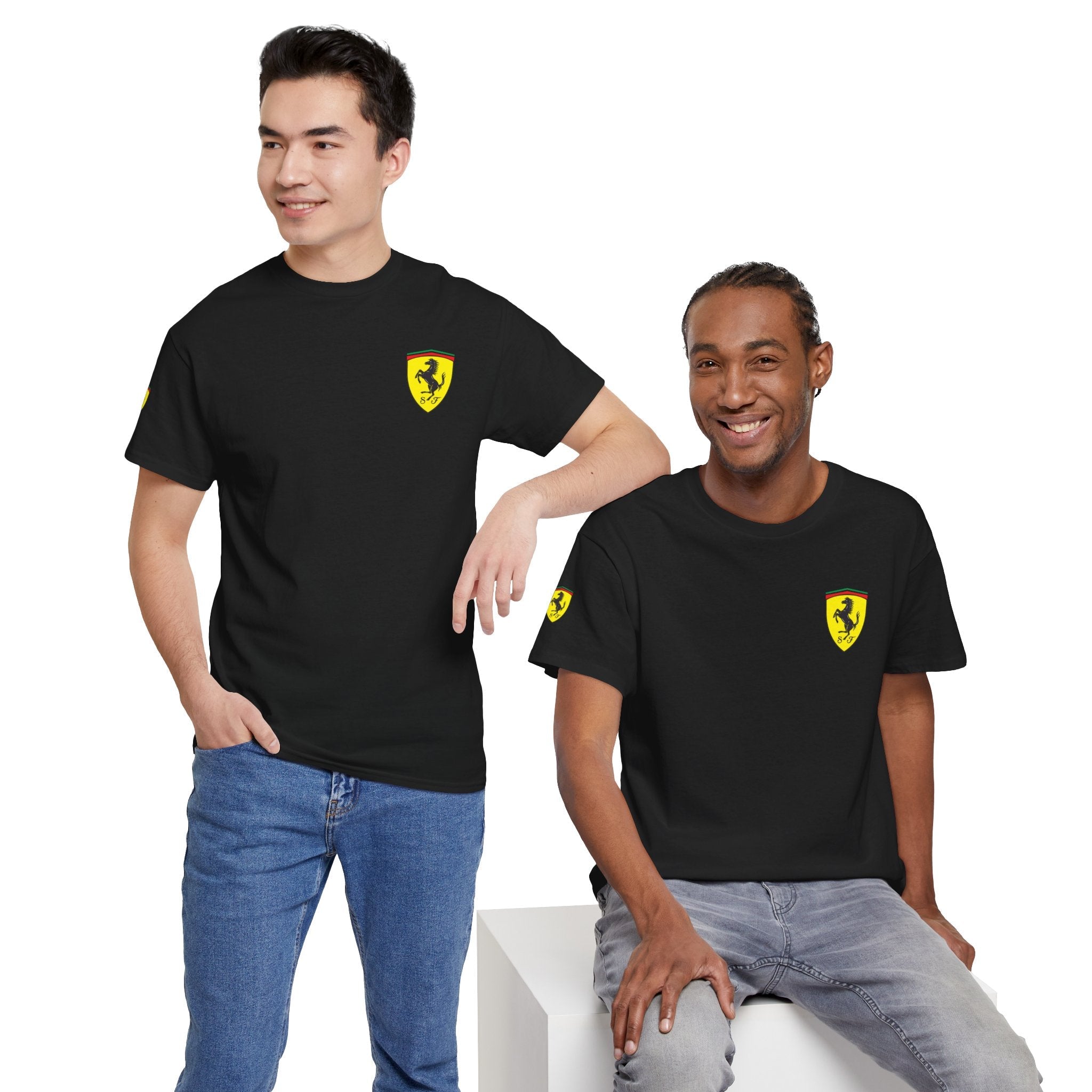 Ferrari Graphic Tee — Classic Racing Logo T-Shirt - Etna Gift