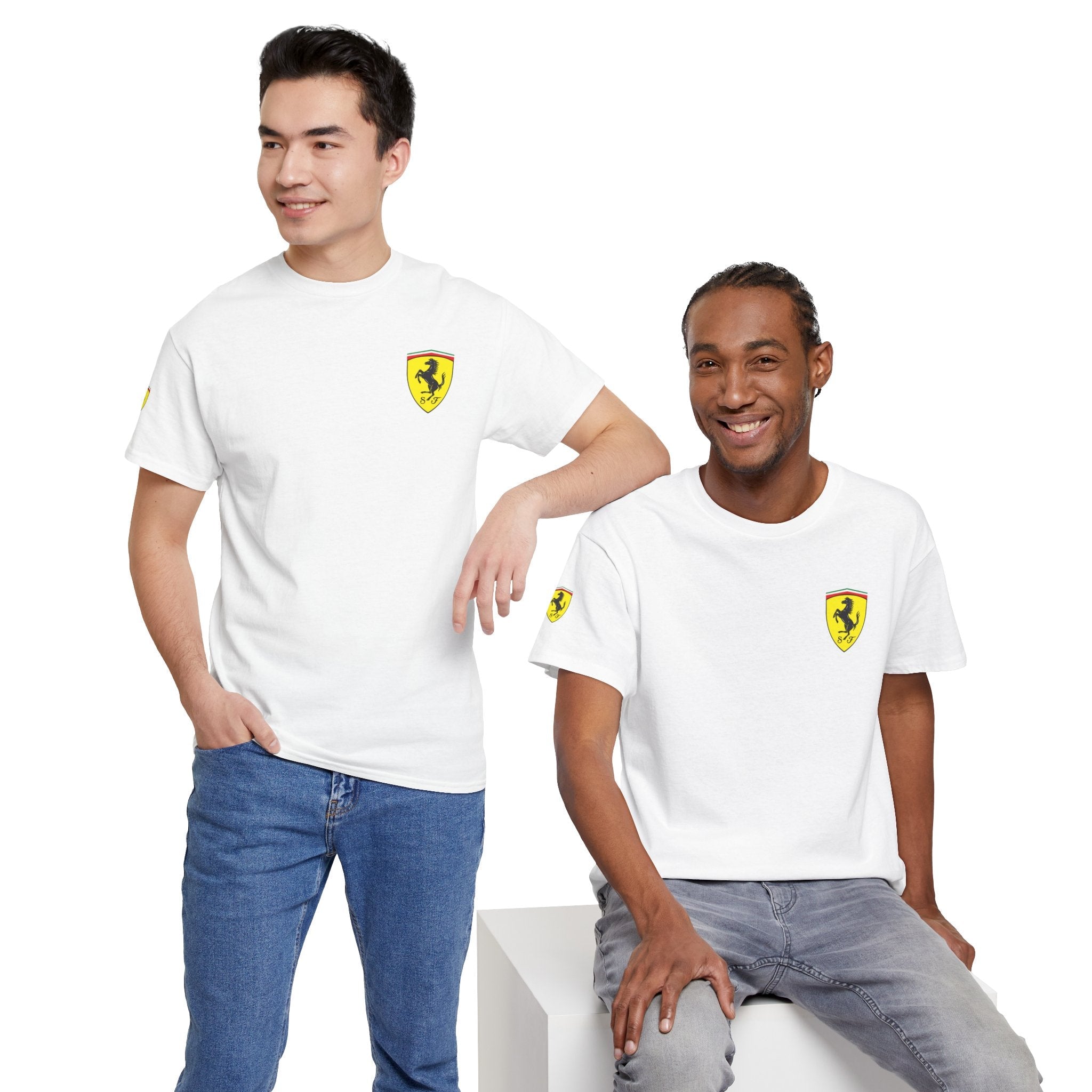 Ferrari Graphic Tee — Classic Racing Logo T-Shirt - Etna Gift