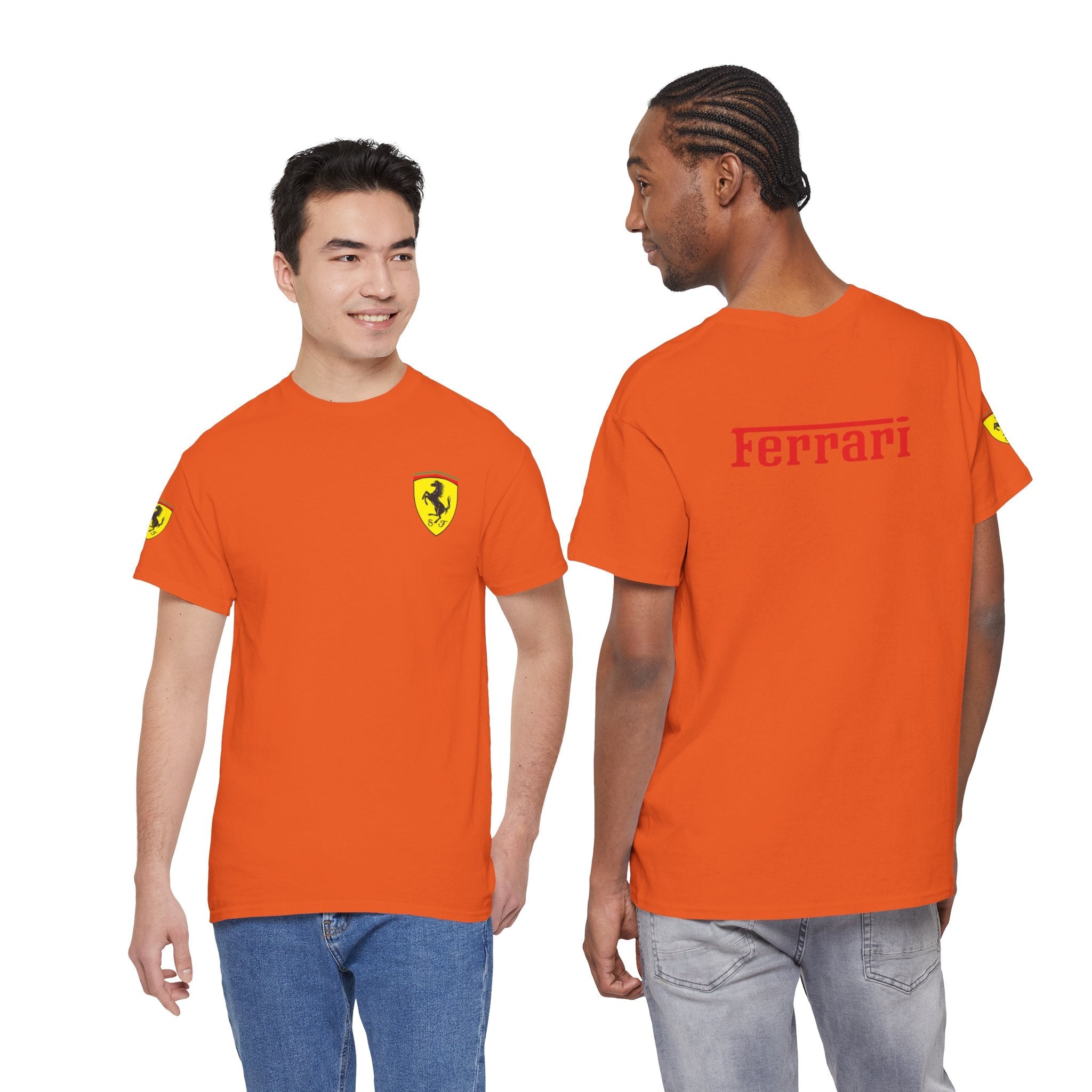 Ferrari Graphic Tee — Classic Racing Logo T-Shirt - Etna Gift