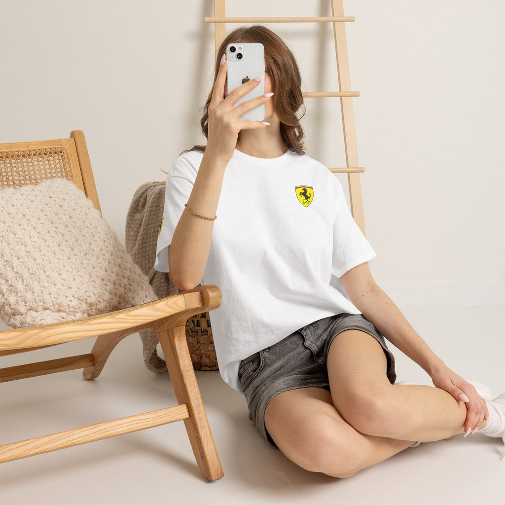 Ferrari Graphic Tee — Classic Racing Logo T-Shirt - Etna Gift
