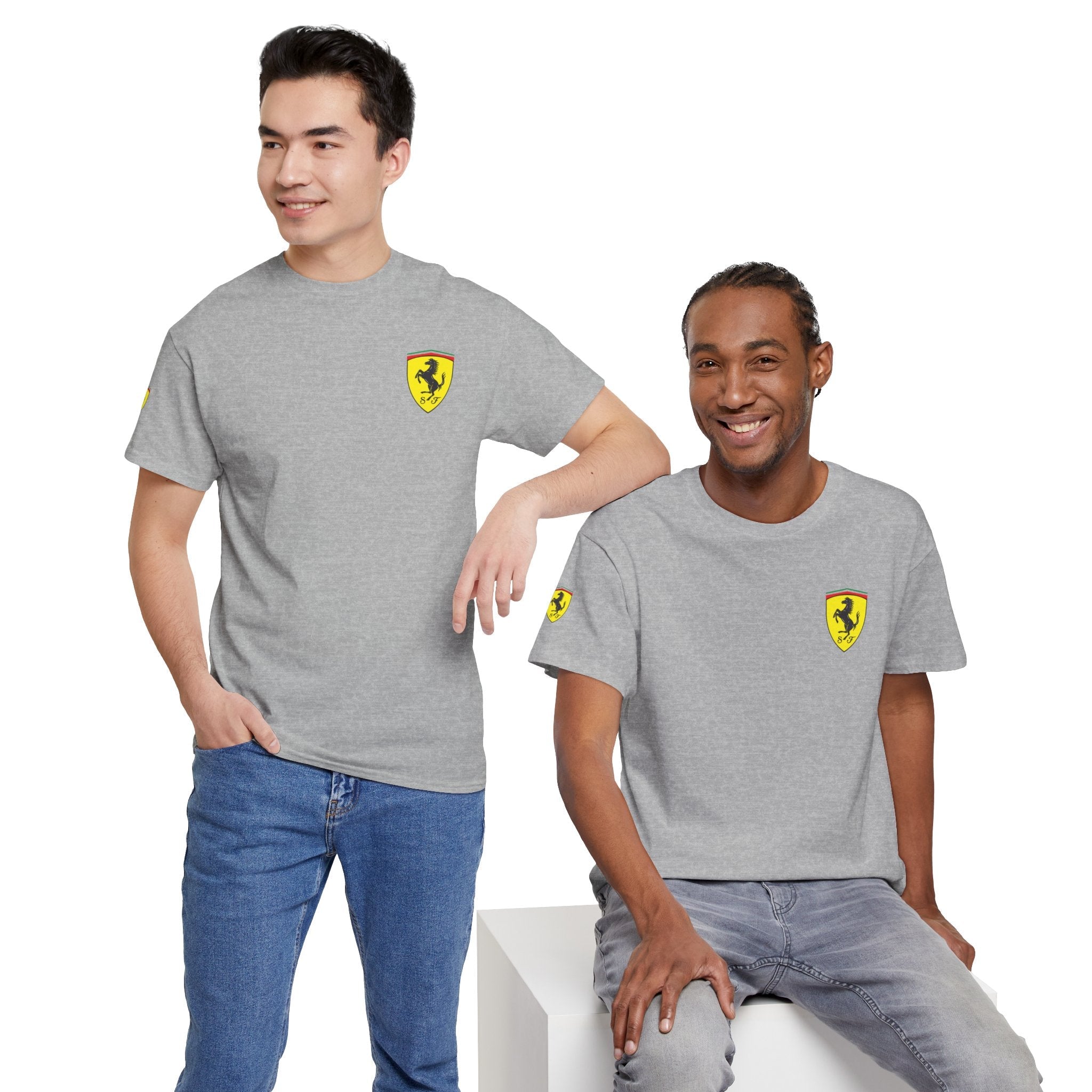 Ferrari Graphic Tee — Classic Racing Logo T-Shirt - Etna Gift