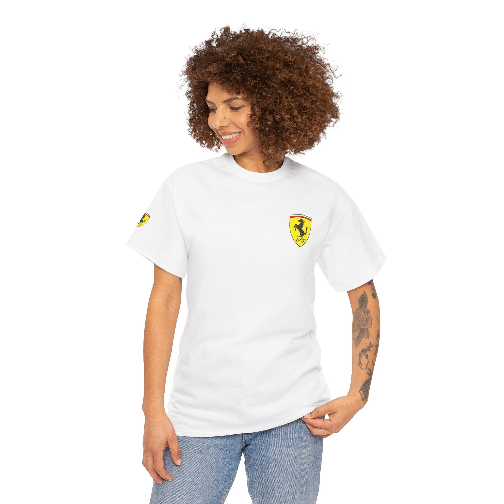Ferrari Graphic Tee — Classic Racing Logo T-Shirt - Etna Gift