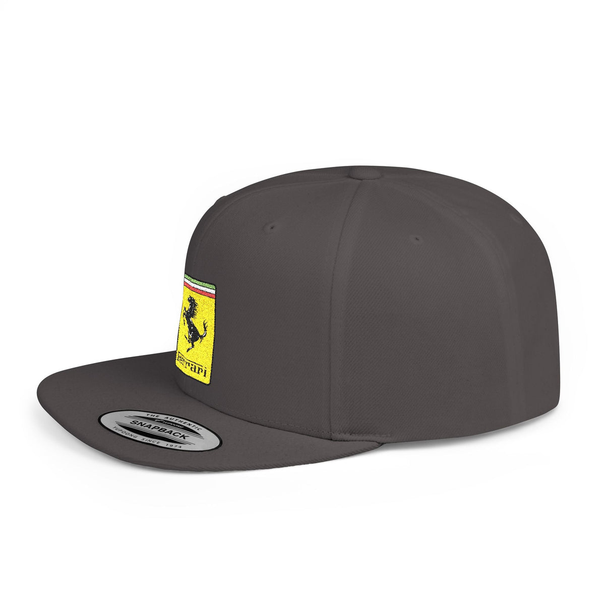 Ferrari Prancing Horse Flat Bill Snapback Cap - Etna Gift
