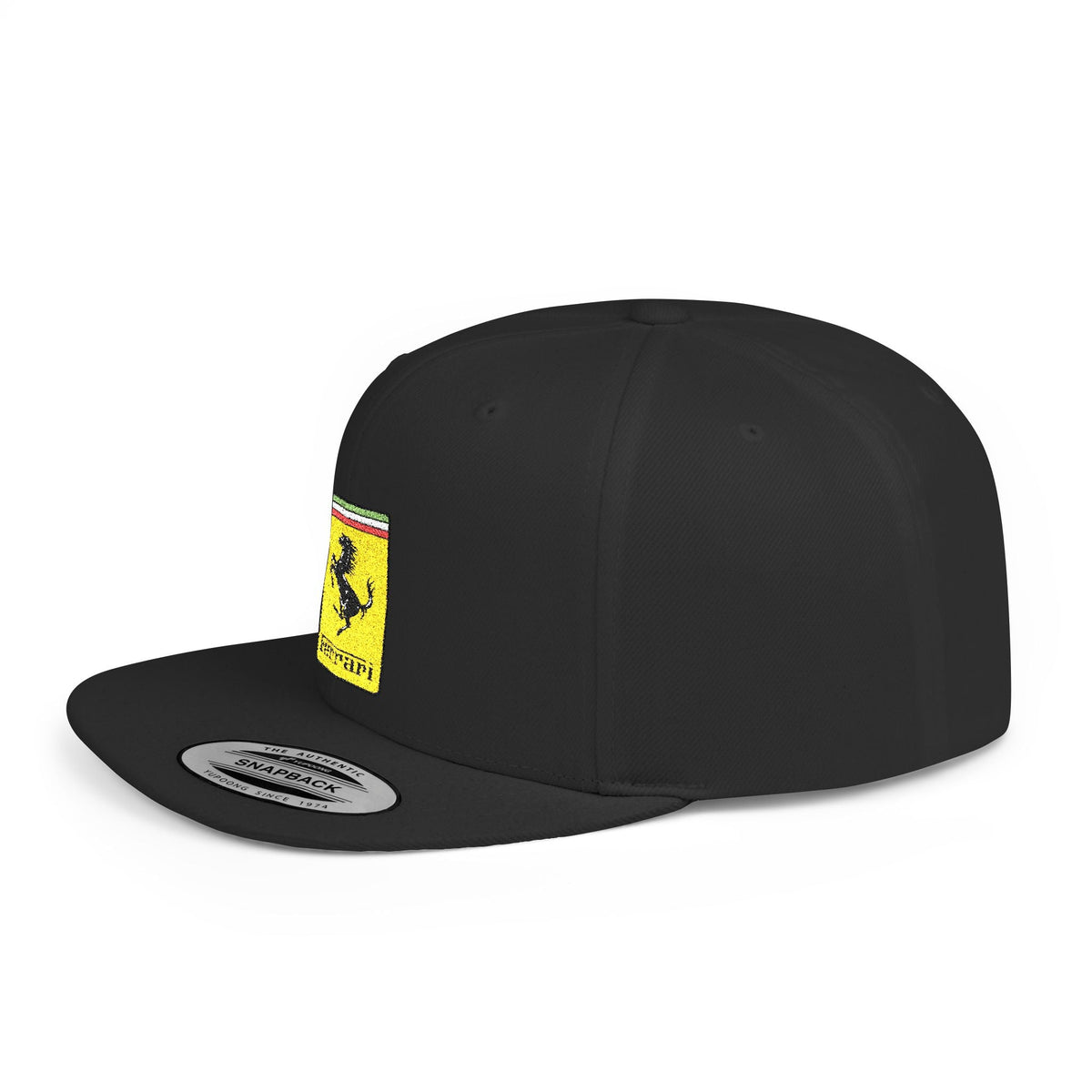 Ferrari Prancing Horse Flat Bill Snapback Cap - Etna Gift