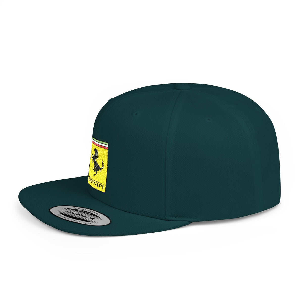 Ferrari Prancing Horse Flat Bill Snapback Cap - Etna Gift
