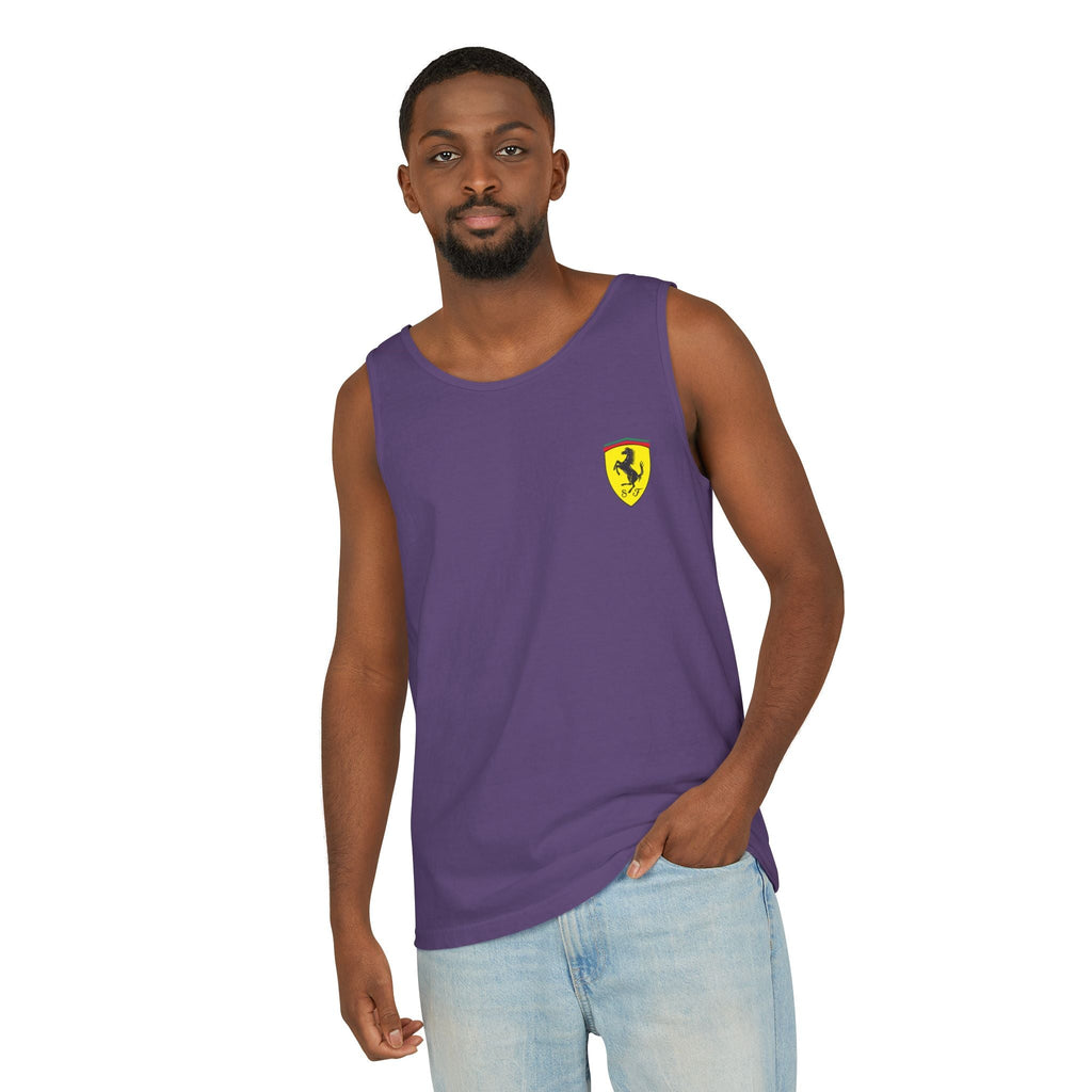 Ferrari Racing Tank Top – Vintage F1 Blueprint Graphic - Etna Gift