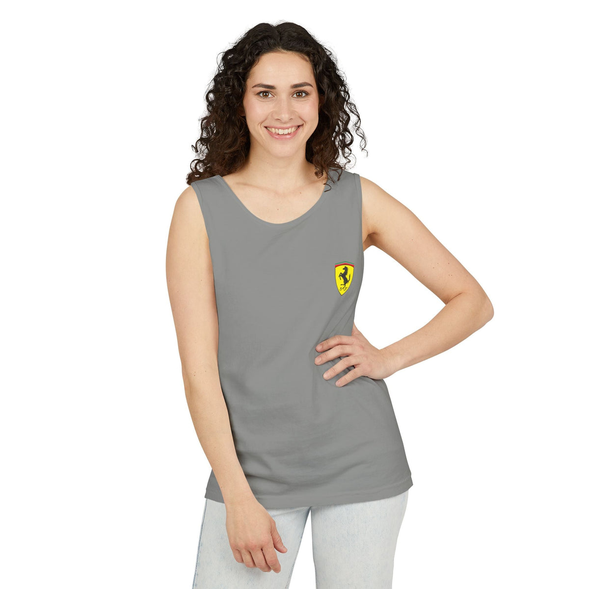 Ferrari Racing Tank Top – Vintage F1 Blueprint Graphic - Etna Gift