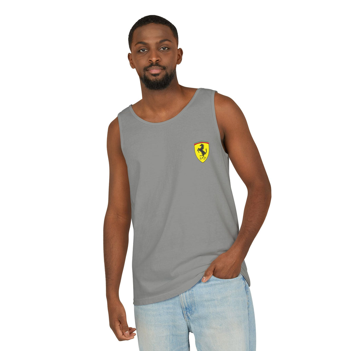 Ferrari Racing Tank Top – Vintage F1 Blueprint Graphic - Etna Gift