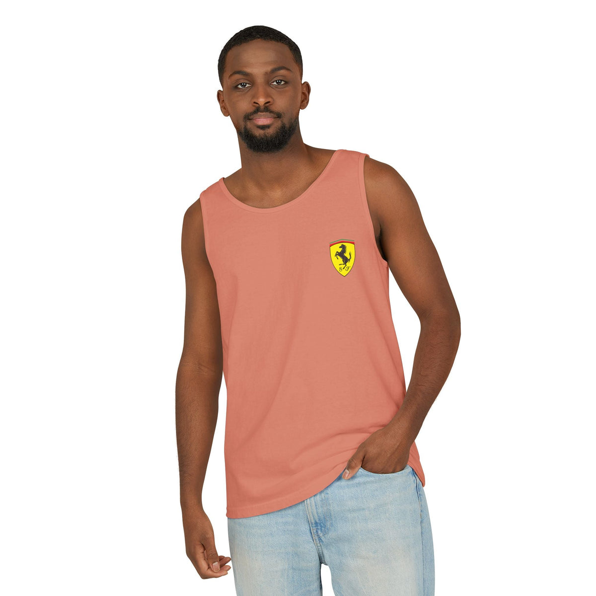 Ferrari Racing Tank Top – Vintage F1 Blueprint Graphic - Etna Gift