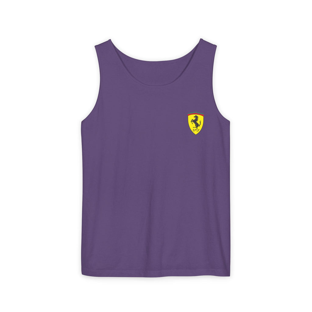 Ferrari Racing Tank Top – Vintage F1 Blueprint Graphic - Etna Gift